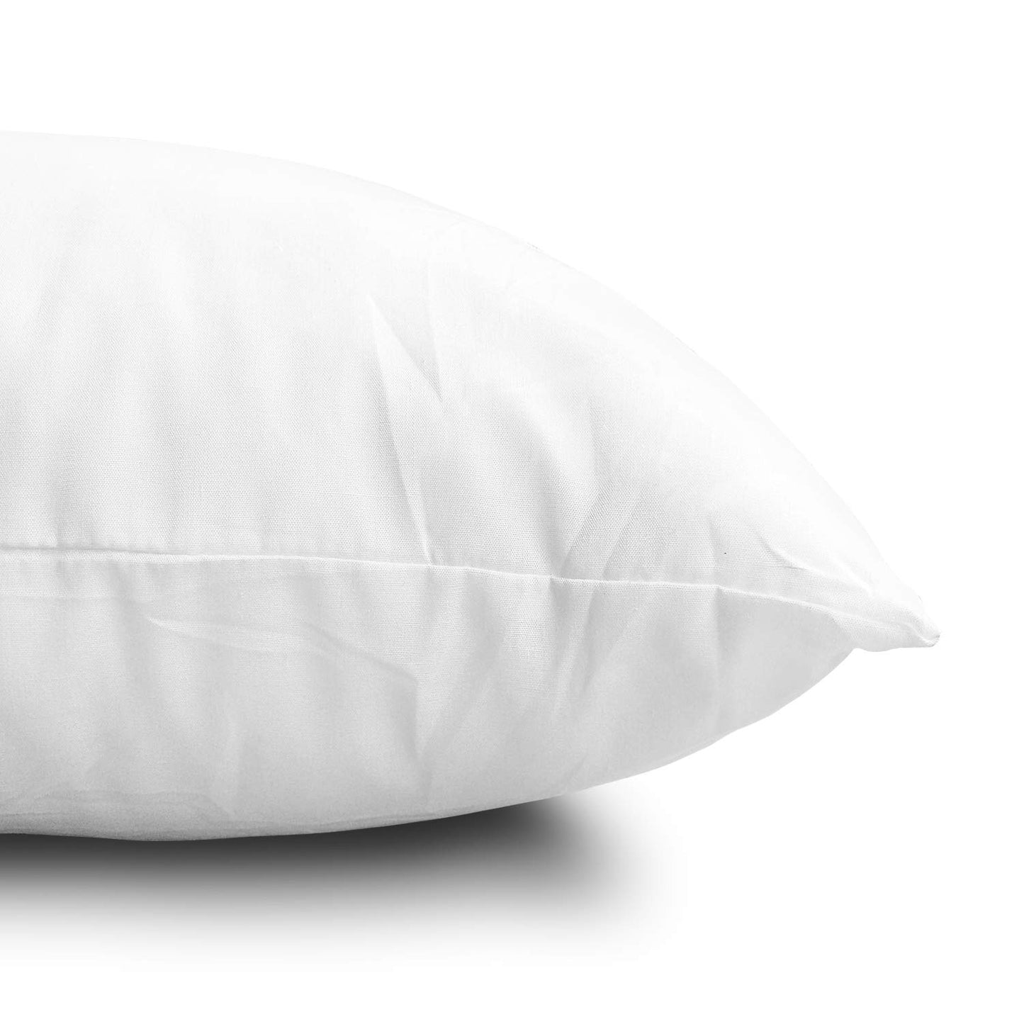 EDOW Throw Pillow Inserts, Set of 2 Lightweight Down Alternative Polyester Pillow, Couch Cushion, Sham Stuffer, Machine Washable. (White, 18x18) - Medaid International