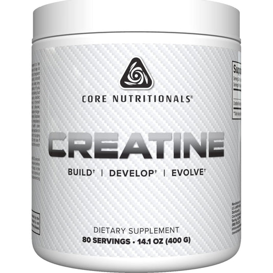 Core Nutritionals Creatine Monohydrate | Increase Strength, Build Muscle, Improve Recovery | 5g Creatine | 80 Servings (Unflavored) - Medaid International