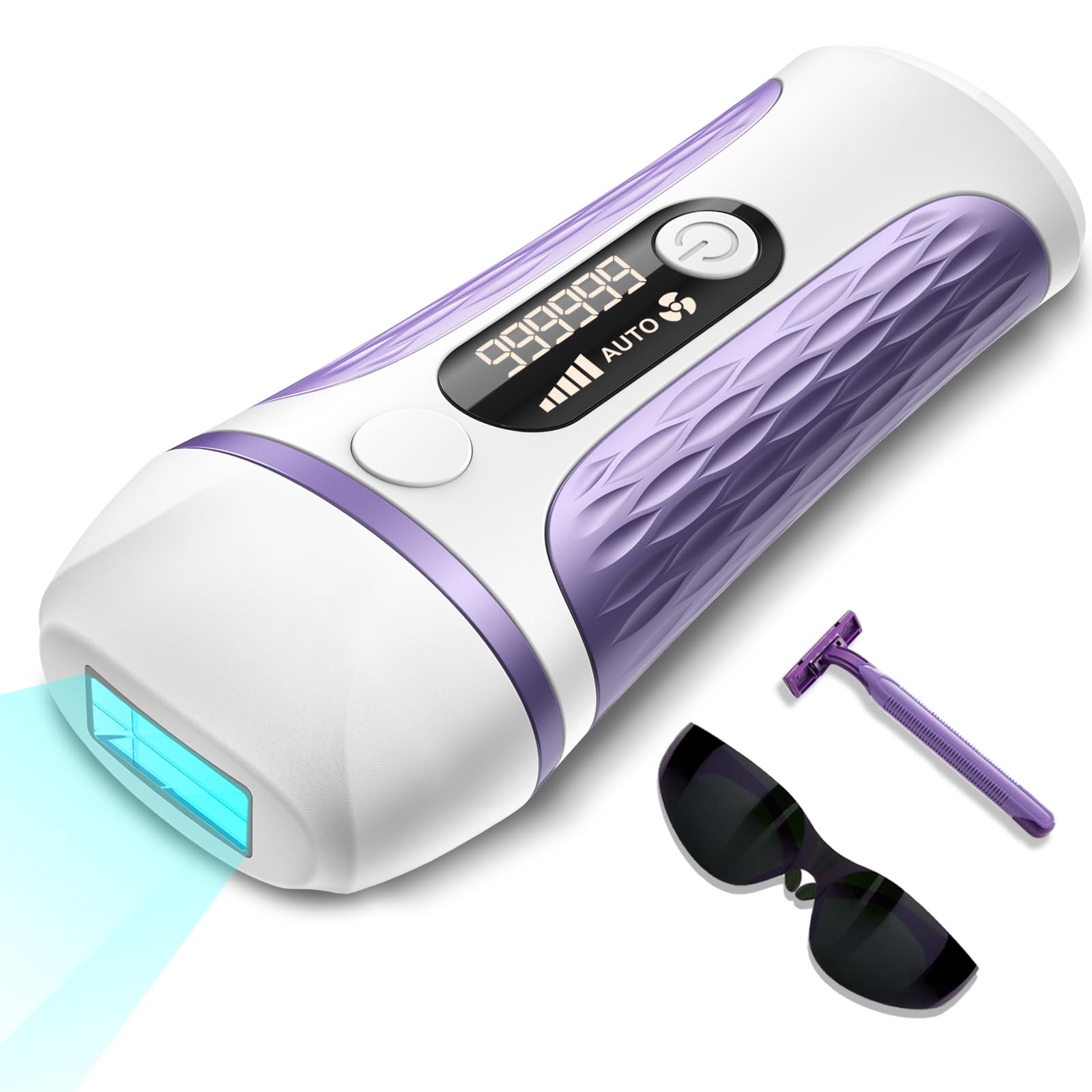 IPL Laser Hair Removal Device Permanent for Women & Men, 999,999 Flashes Safe Effective Lasting Hair Remover, Alternative to Salon, for Face Arms Armpit Legs Bikini Area Whole Body Home Treatment - Medaid International