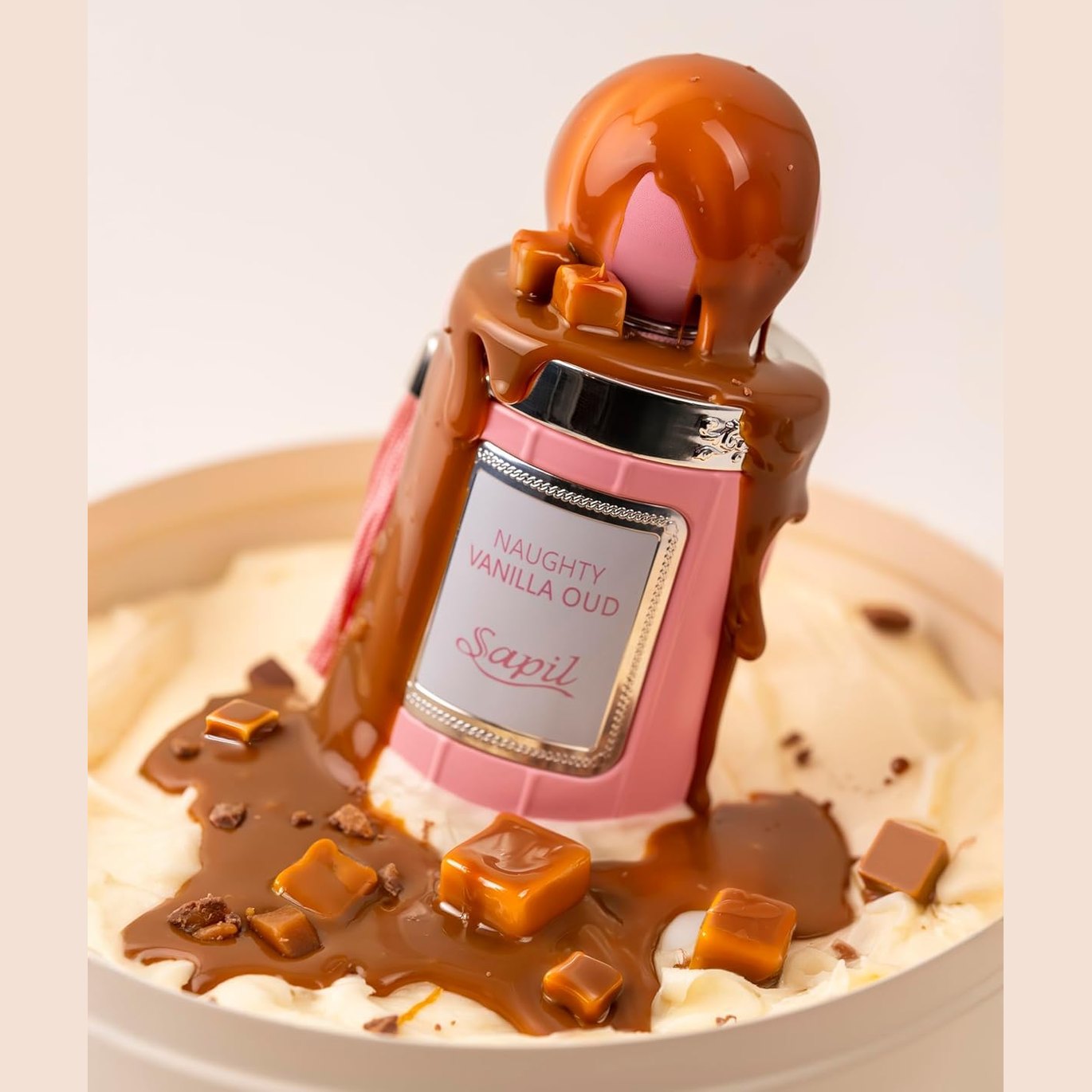 Sapil Naughty Vanilla Oud Eau De Parfum for Women – Long-Lasting Sweet Vanilla & Caramel Perfume with Musk, Amber & Oud – Luxury Arabic Gourmand Fragrance – 3.38 oz - Medaid International