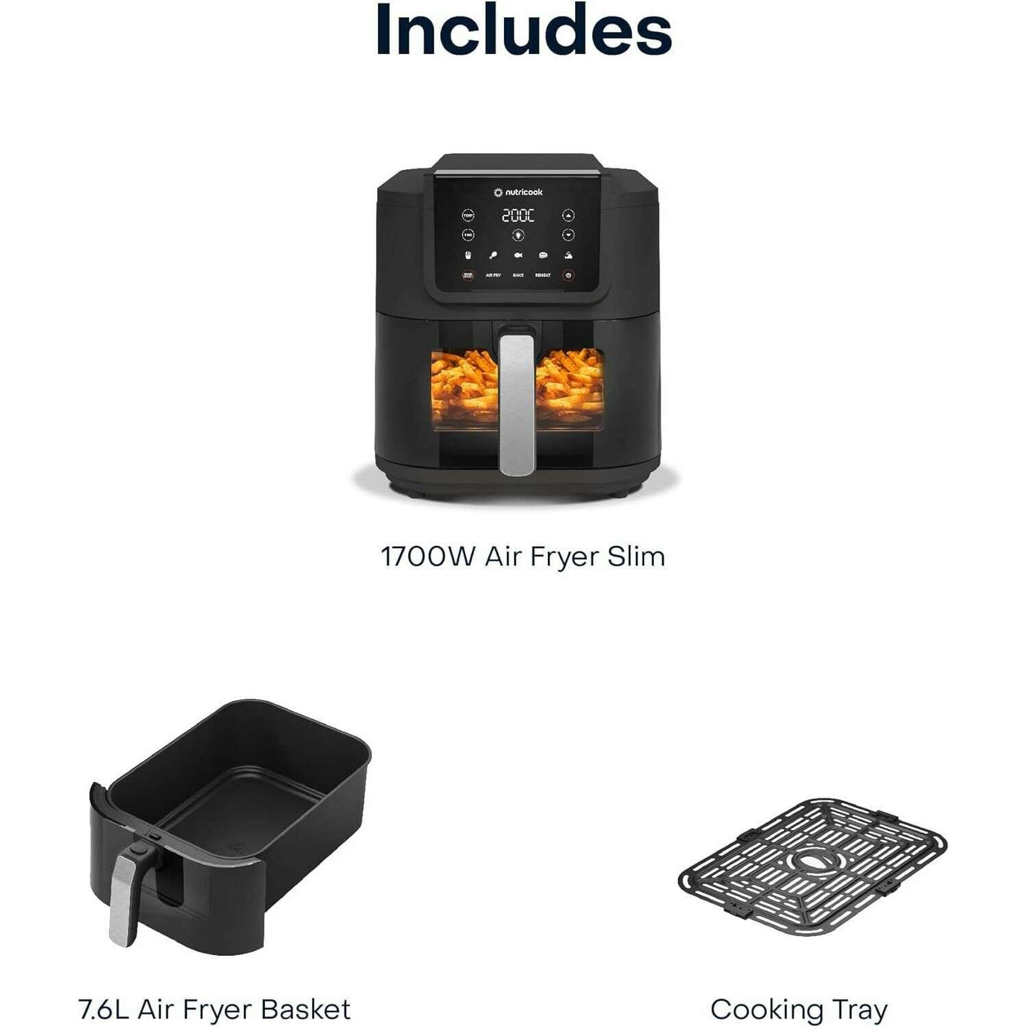 7.6L Air Fryer Slim - Medaid International