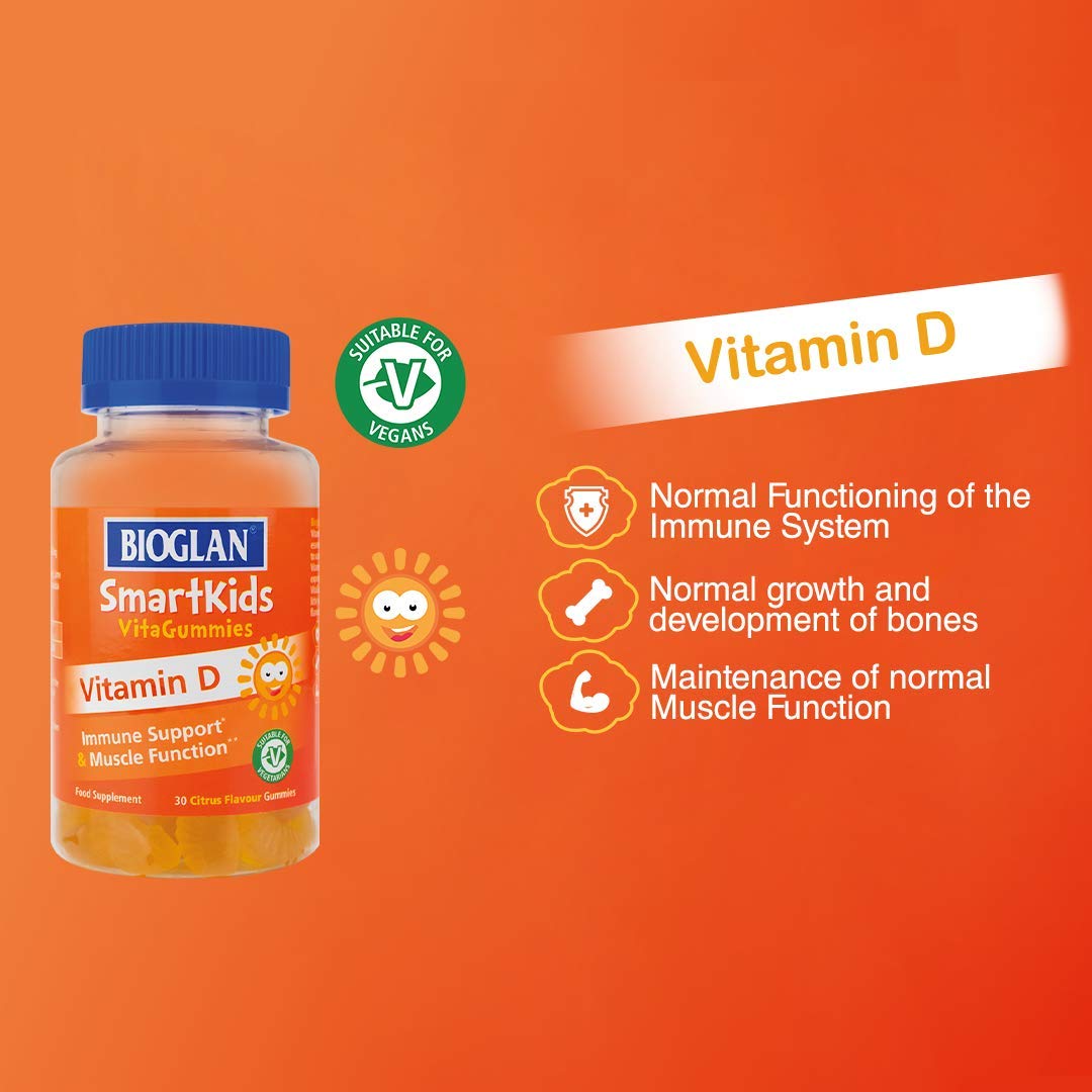 Bioglan SmartKids Vitamin D | Immune Support | 30 Gummies - Medaid International