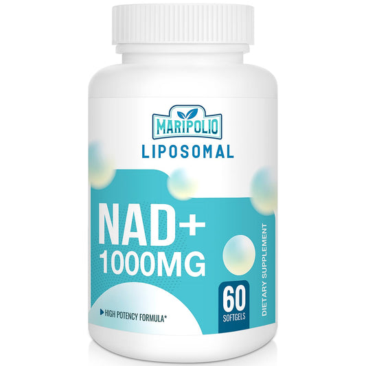 Liposomal NAD+ Supplement 1000 mg | Highest NAD Pontecy | Max Absorption | Pure NAD Supplement | Energy and DNA Repair, Aging Defense, Brain Function | 60 Softgels - Medaid International