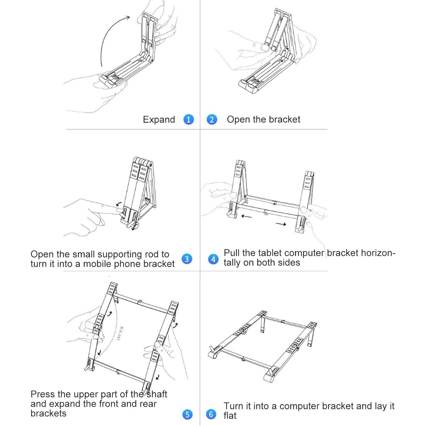 Foldable Laptop, Phone & Tablet Stand - Medaid International