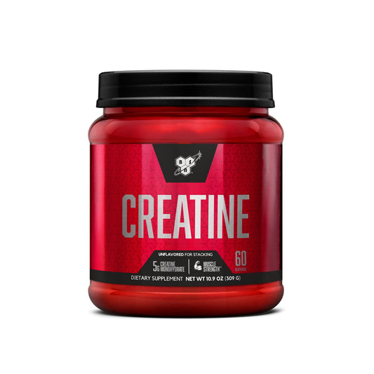 BSN Micronized Creatine Monohydrate Powder, Unflavored, 60 Servings, Supports Muscle Strength, 5g (5000mg) per Servings,Pure & Gluten Free, 5g (5000mg) per Servings - Medaid International