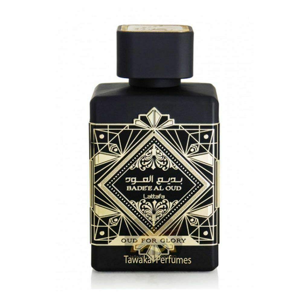 Lattafa Bade'e Al Oud Oud for Glory - Oriental Woody, Caramel, Warm Spicy - Eau de Parfum Long-Lasting Fragrance for Unisex, 3.40 Ounce / 100 ml - Medaid International