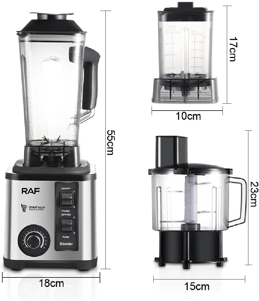 RAF 2600W Electric Blender + Chopper 3-in-1 R2865 - Medaid International