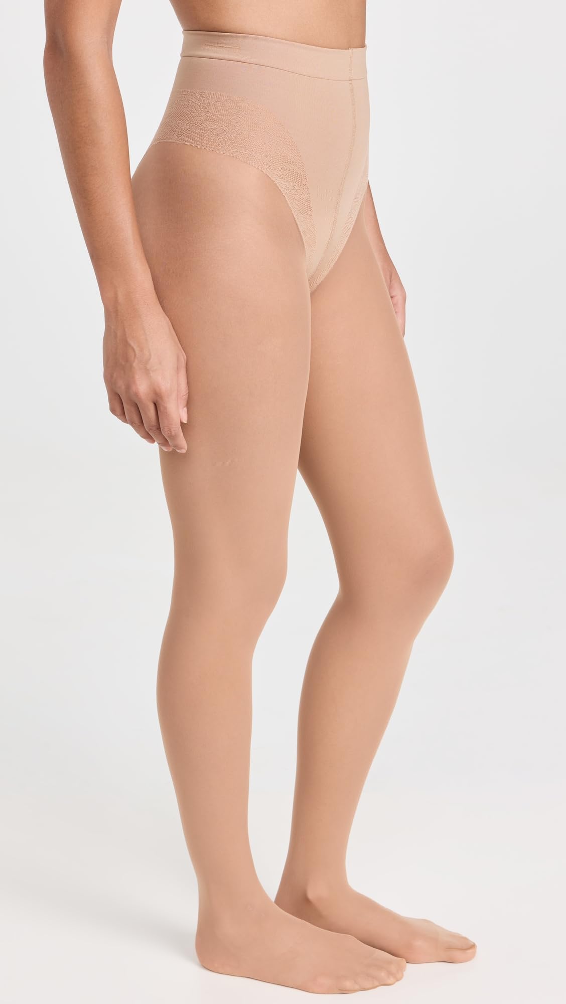 Wolford Tummy 20 Control Top Tights Gobi MD (4'11"-6'3", 99-187 lbs) - Medaid International