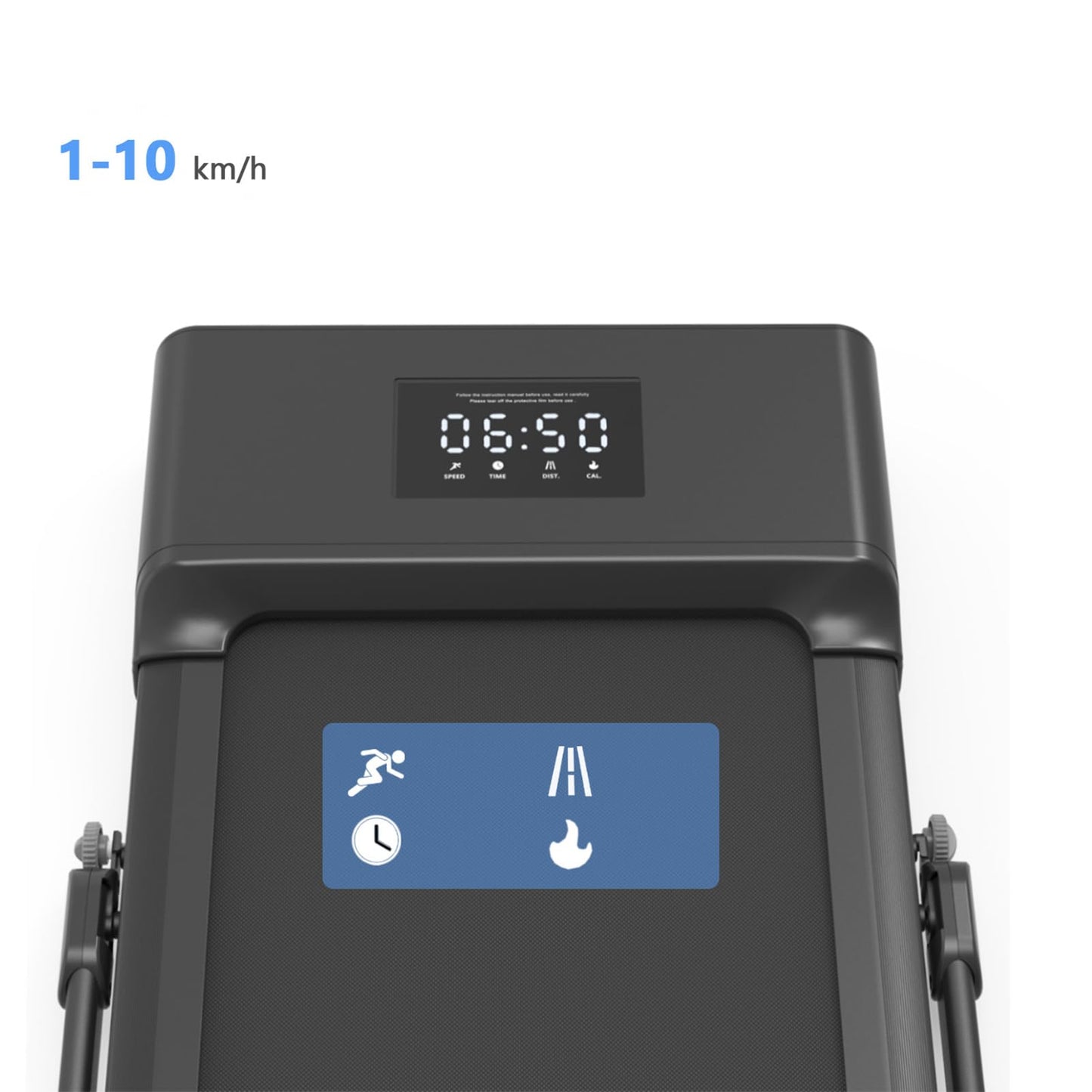 NaKeah Folding Treadmill for Home, 1.5hp Walking Pad, Under Desk Treadmill for Workout with 1-10km/H, For Home/Office Fitness Exercise,Silver - Medaid International