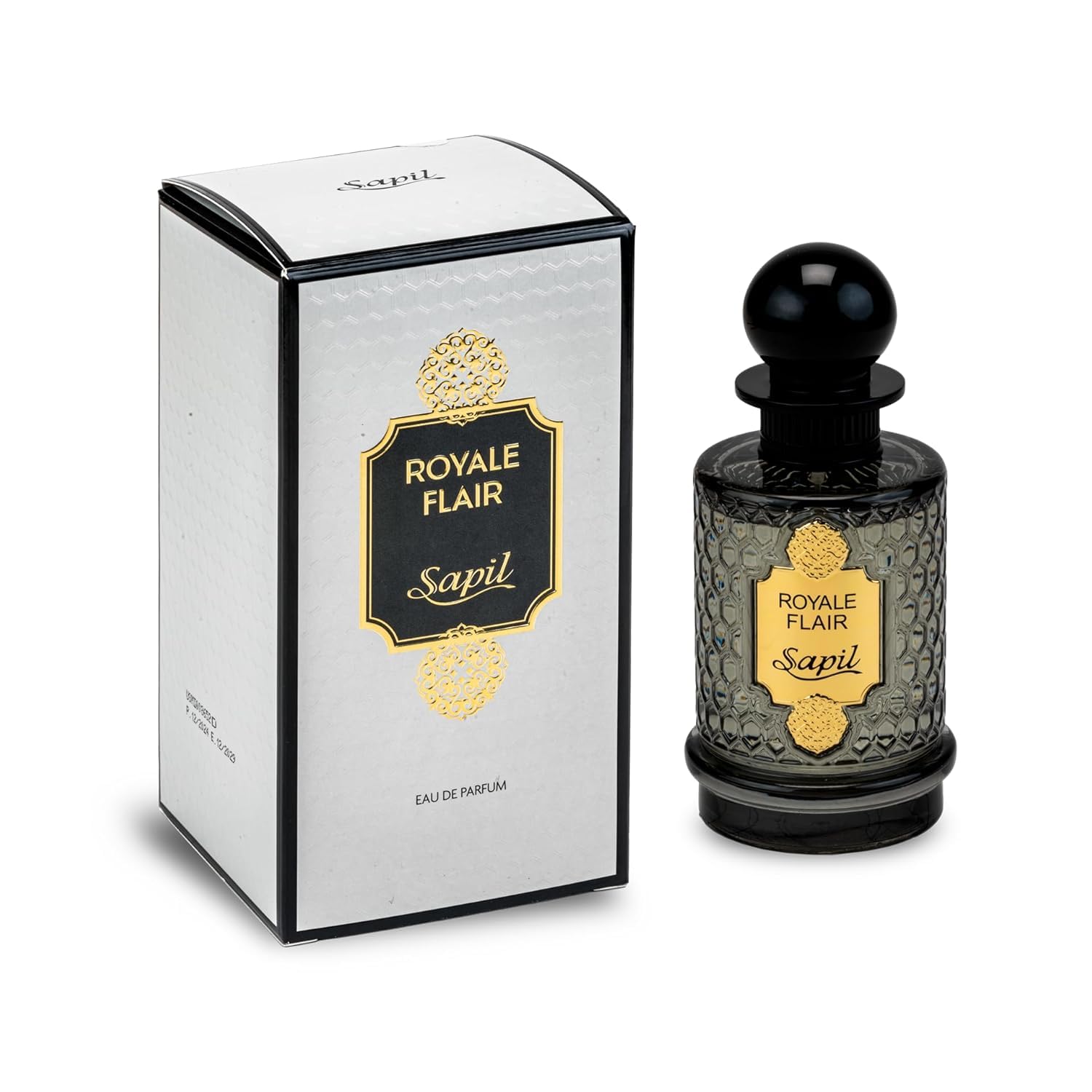 Sapil Royale Flair Unisex Eau De Parfum β Spicy Woody Oud & Amber Blend β Long-Lasting Premium Luxury Fragrance for Men & Women β Arabic Dubai Perfume β 3.38 oz - Medaid International