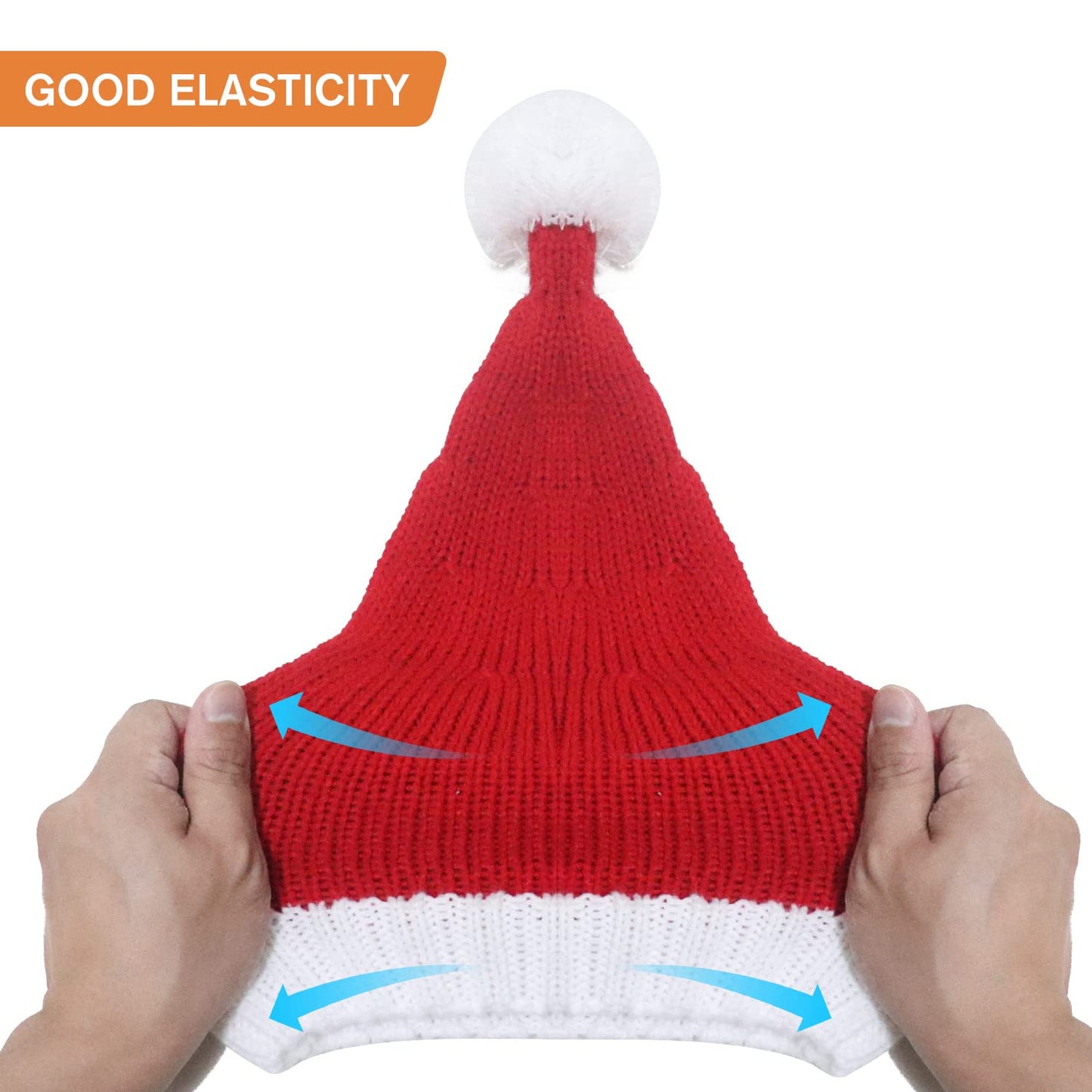 OCTEEN Santa Hat Christmas Hats Xmas Party Red Knitted Beanie For Adult Women Men - Medaid International