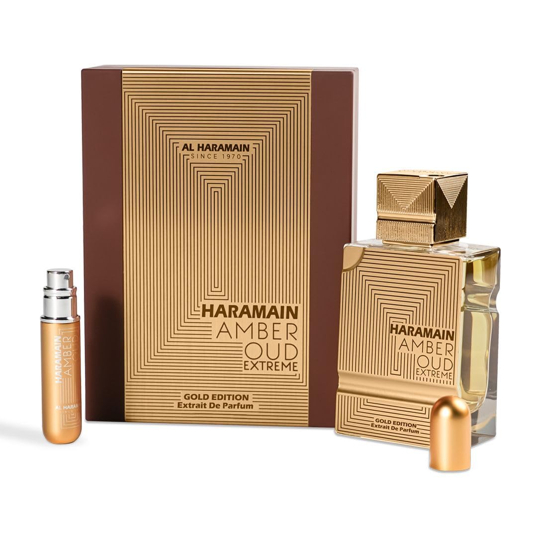 Al Haramain Amber Oud Gold Edition Extreme Eau De Parfum Spray 60ml (2.0 oz) - Long-Lasting & Refreshing Pure Perfume for Women & Men, Unisex Arabian Fragrance. - Medaid International