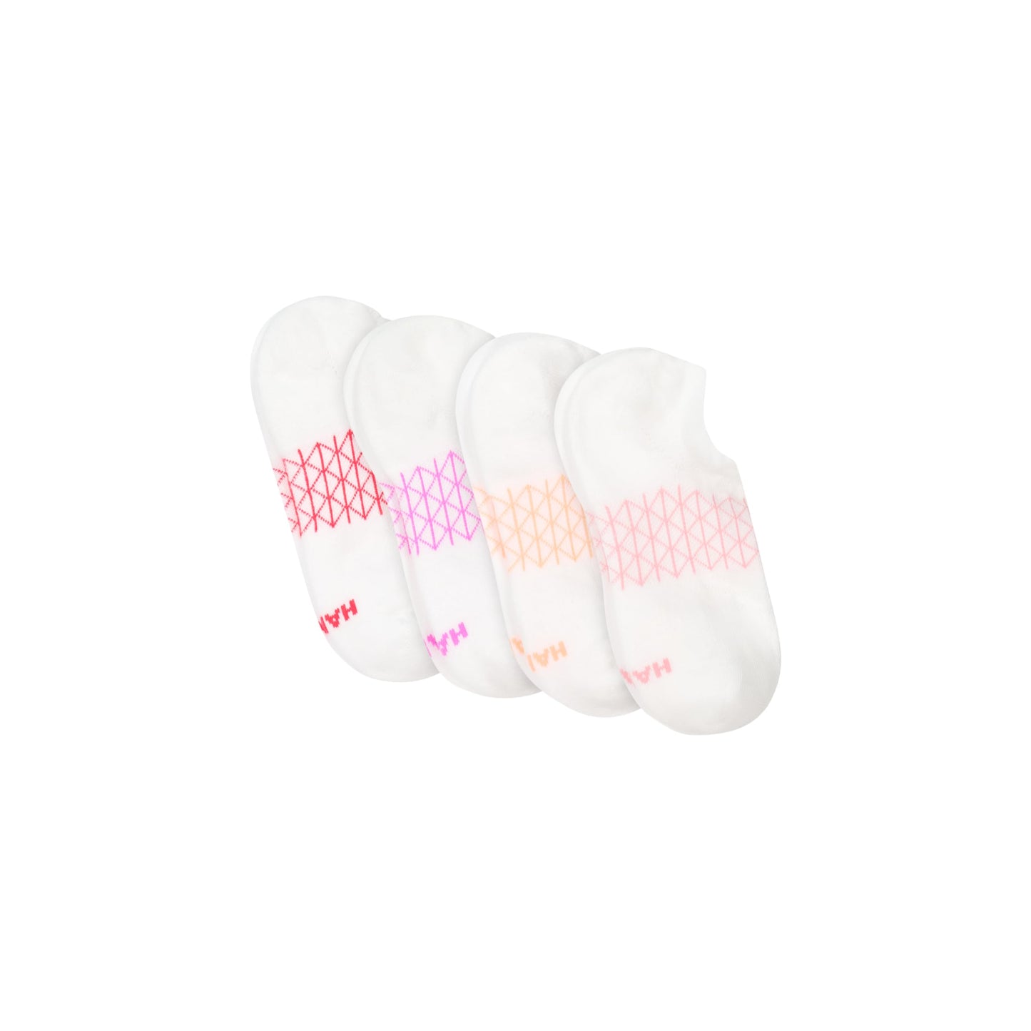 Hanes Women's Absolute Active Super No Show, Breathable Mesh Performance Socks, No-Slip Gripper, 4-Pack, White, 5-9 - Medaid International