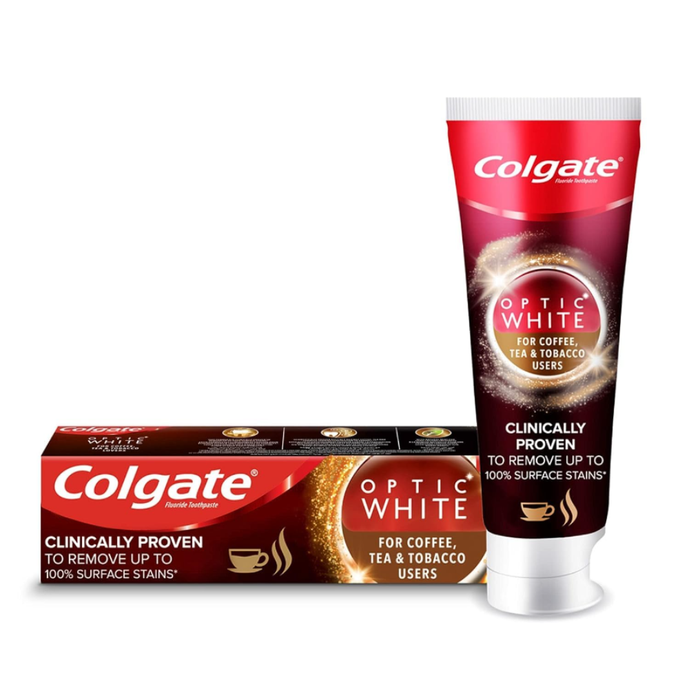 Colgate Optic White For Coffee, Tea & Tabacco Users - 50 ml - Medaid International