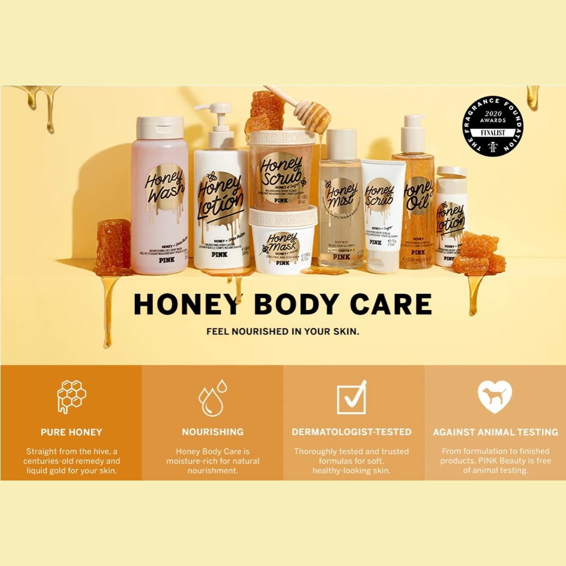 Victoria's Secret Pink Honey Body Mist with Essential Oils - Medaid International