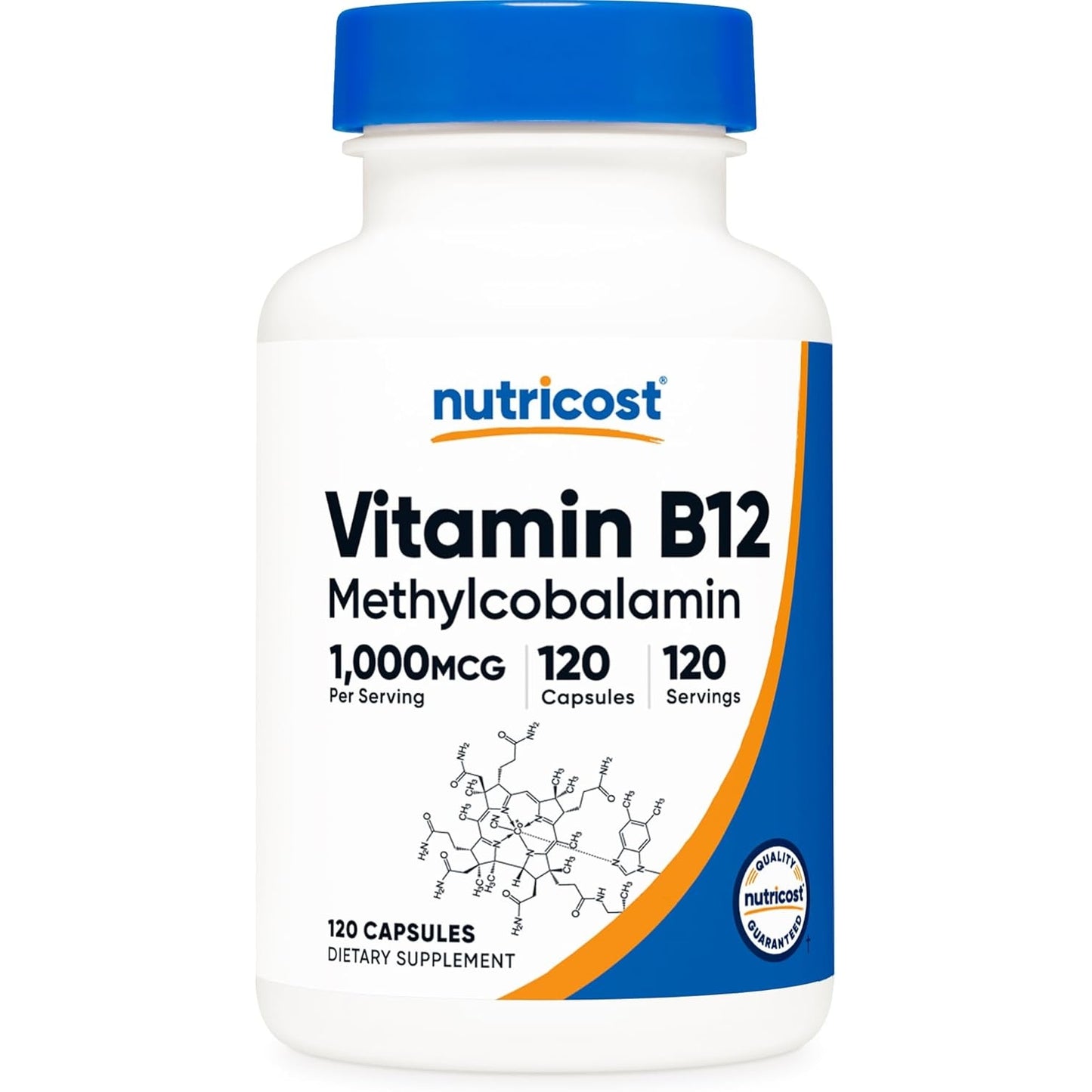Nutricost Vitamin B12 (Methylcobalamin) 1000mcg, 120 Capsules - Vegetarian, Non-GMO & Gluten Free B12 Supplement - Medaid International