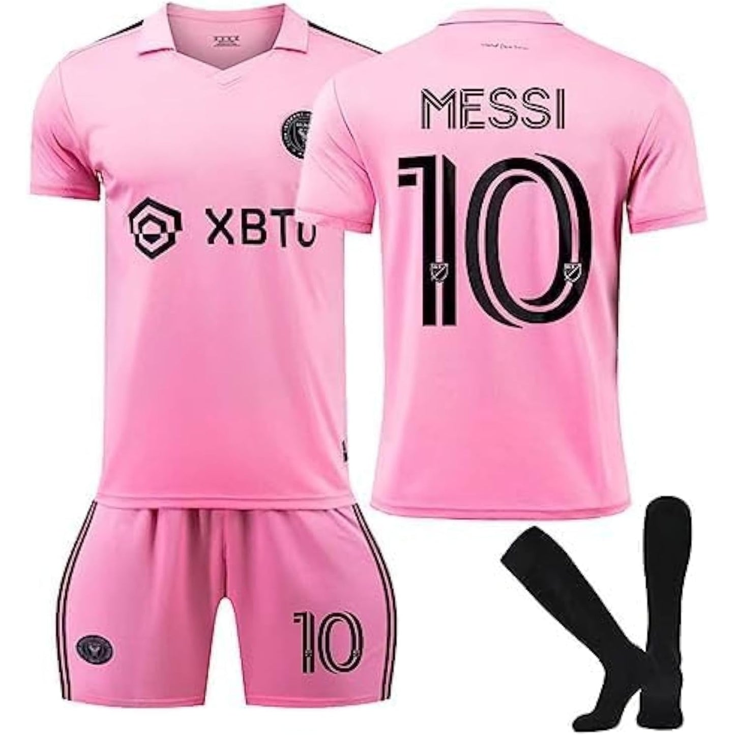 GGEROU Kids Football Jersey Set,# 10 Soccer Jersey World Champion Football Soccer Jersey Set for Kids & Youth Sizes Tracksuits - Medaid