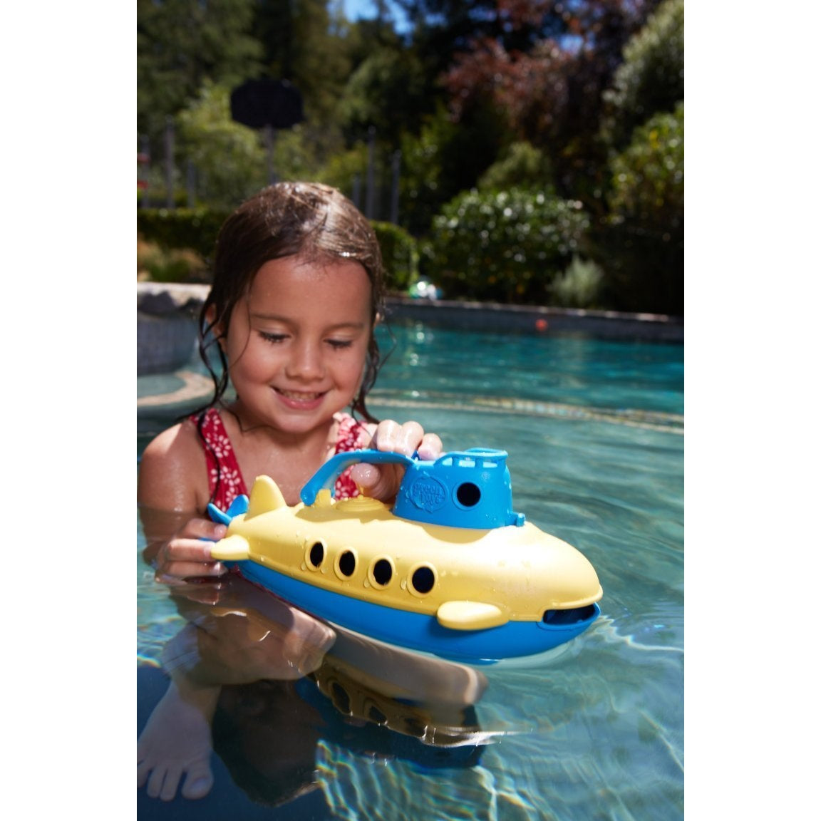 Green Toys Submarine - BPA, Phthalate Free Blue Watercraft with Spinning Rear Propeller Made from Recycled Materials. Safe Toys for Toddlers - Medaid International