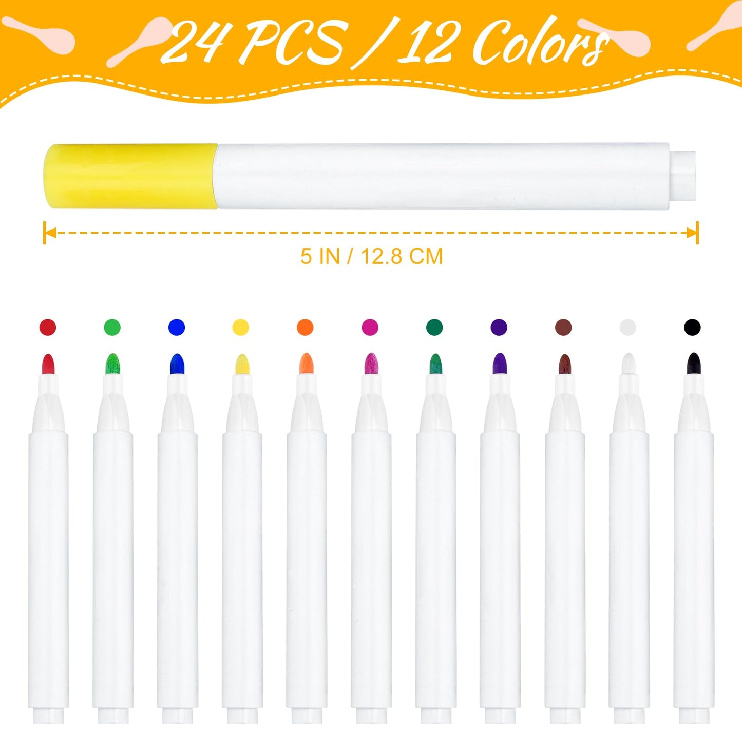 BOUBONI 40Pcs DIY Wooden Maracas for Kids, Mini Maracas for Mexican Fiesta Party Favors with 24Pcs Multicolor Pens, Cinco De Mayo Party Supplies - Medaid International
