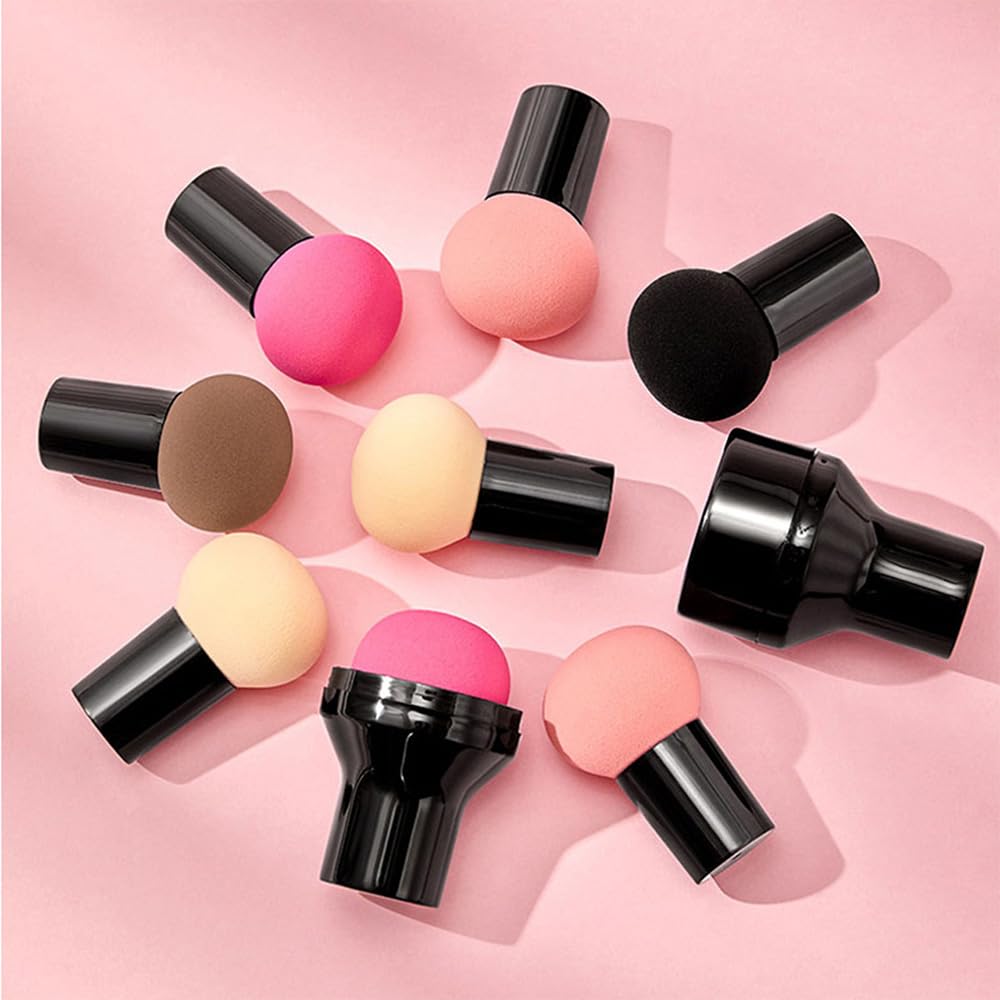 2 Pack Powder Puff Blending Makeup Blenders Sponges Foundation Color Coloring Applicator,Pink - Medaid International