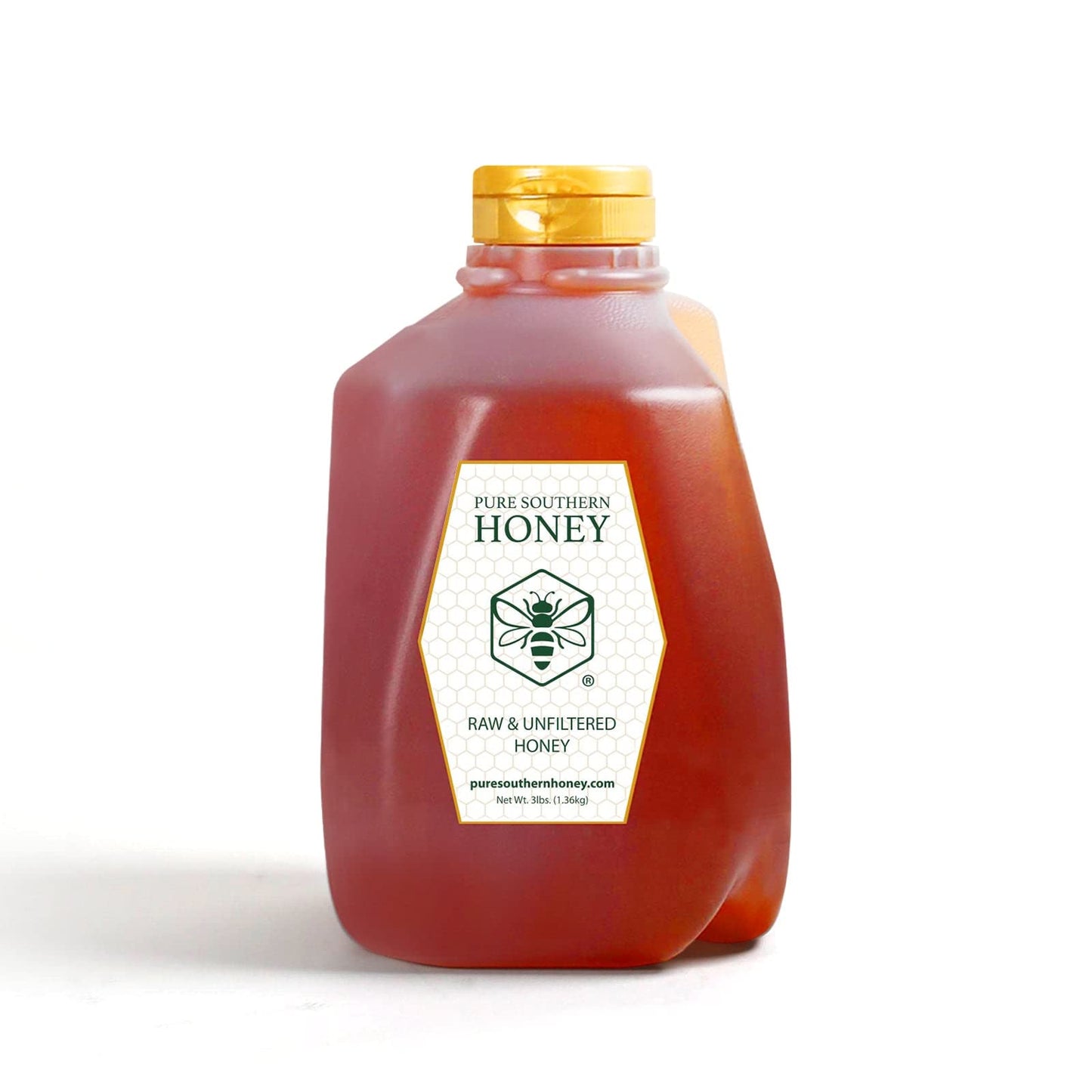 100% Raw & Unfiltered Wildflower Honey - American Made by Pure Southern Honey (48 Ounce) - Medaid International