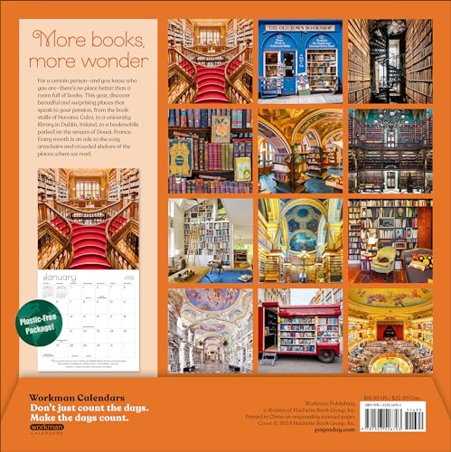 A Calendar for Book Lovers Wall Calendar 2025 - Medaid International