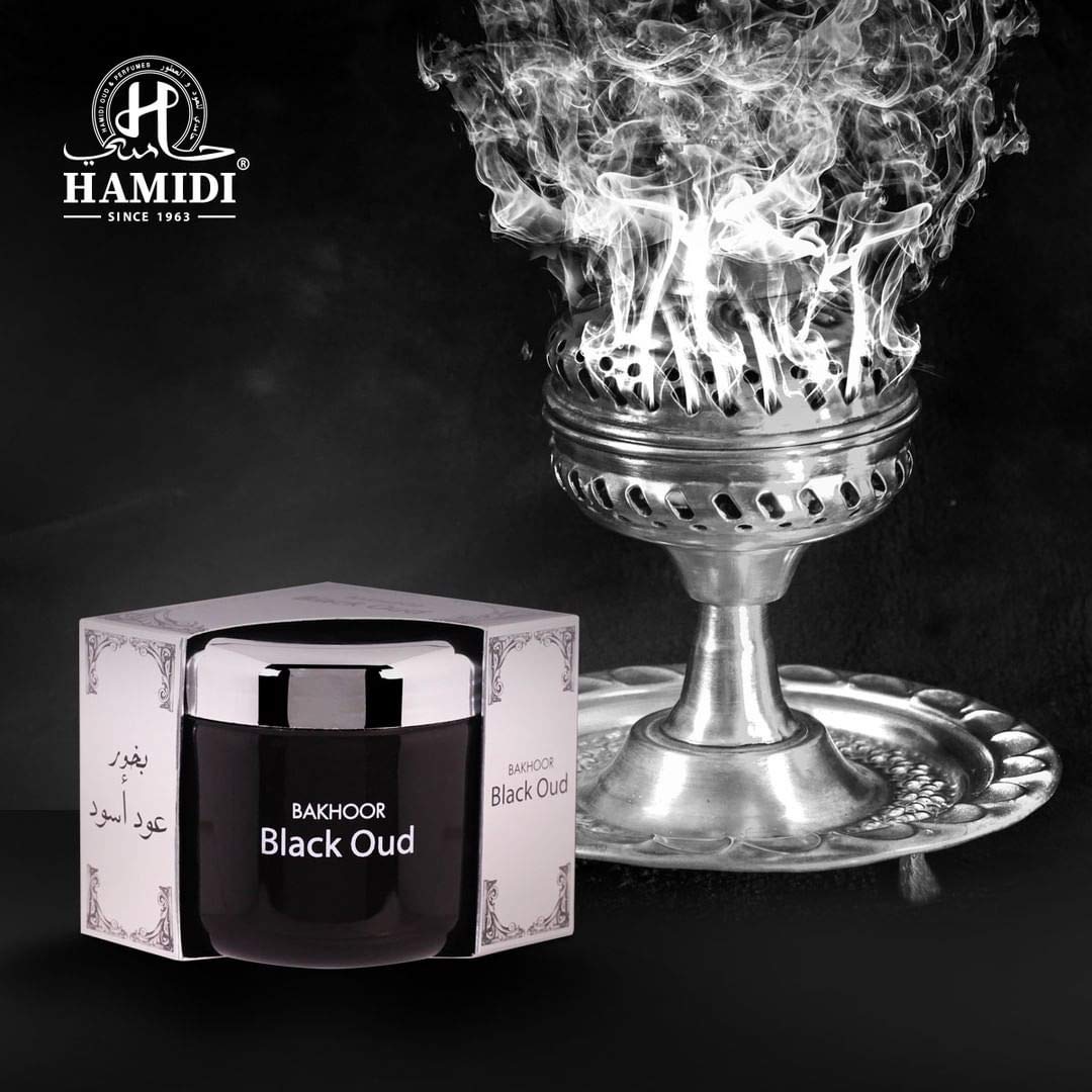Hamidi Black Oud Bakhoor 70gm Incense Tablets - Medaid International