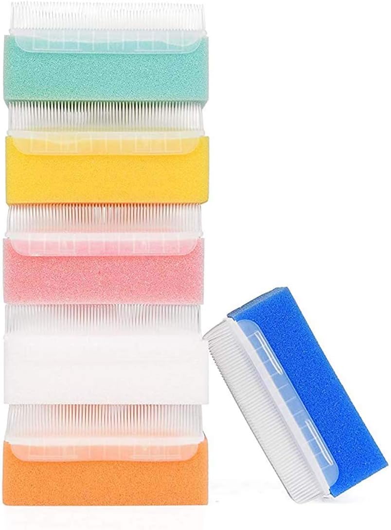Starthi Sensory Brush- Sensory Processing Disorder and Autism Therapressure Therapy Brush Sponge Brush Surgical Hands Scrub Bristle Brushes (6 Pack)(Random Color) - Medaid International