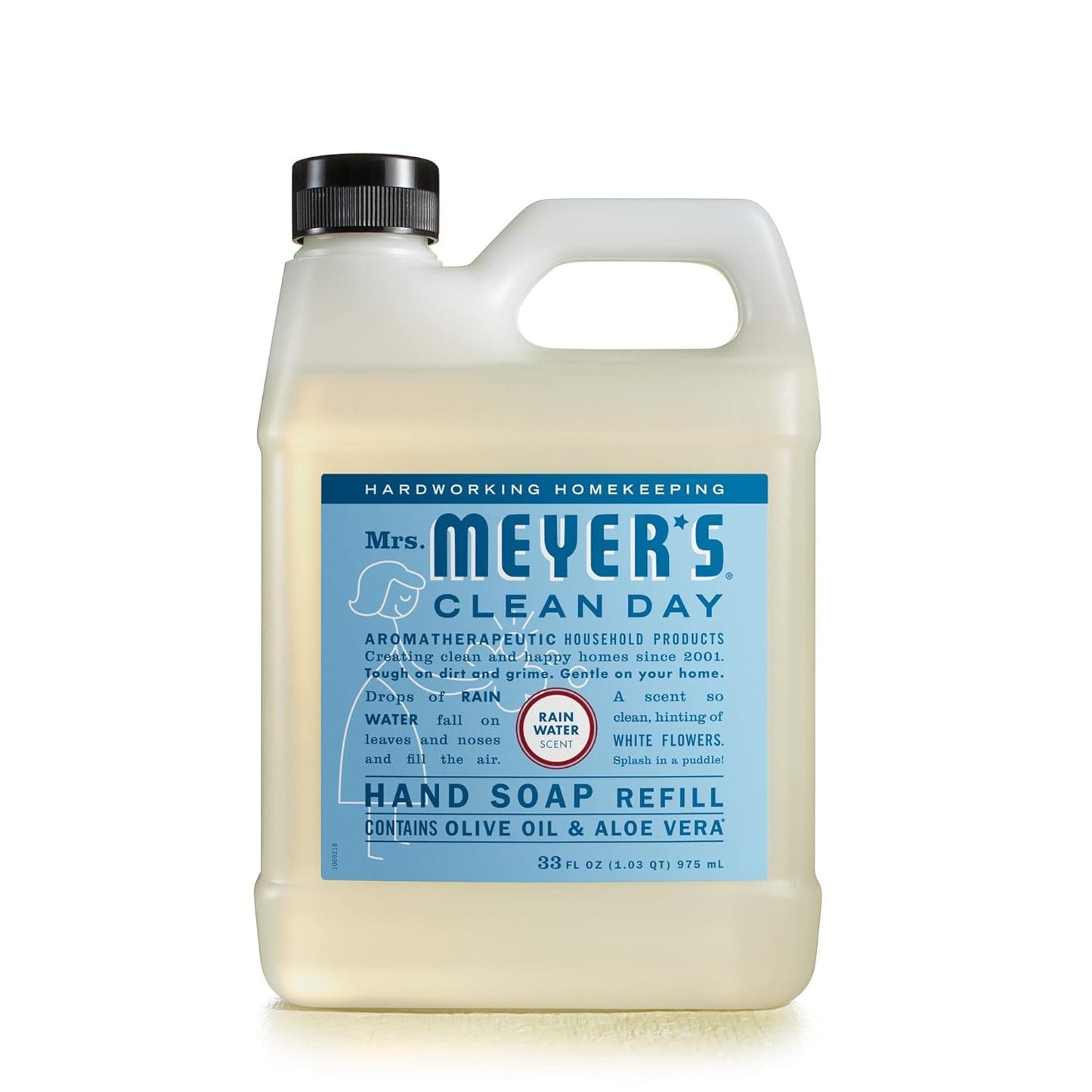 MRS. MEYER'S CLEAN DAY Liquid Hand Soap Refill, Rainwater, 33 OZ - Medaid International