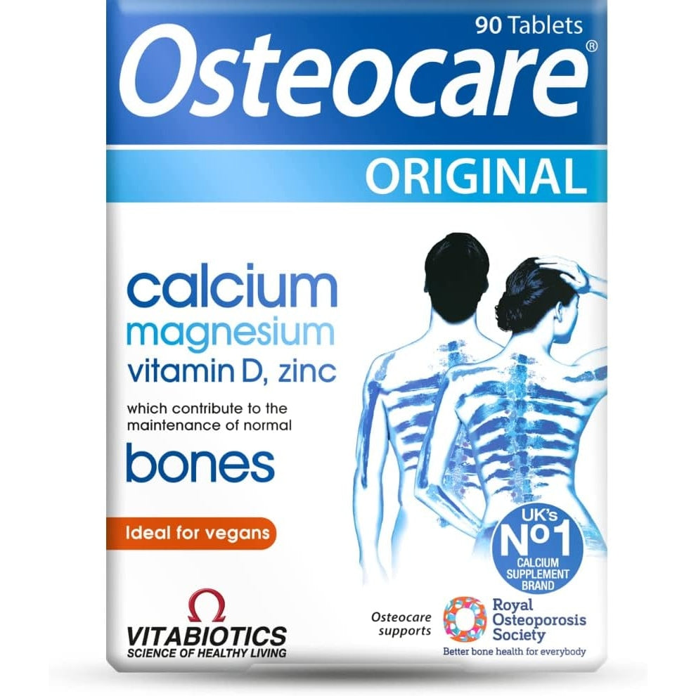 Osteocare Original by Vitabiotics. Bone Health formula with Calcium, Magnesium, Vitamin D 3 and Zinc. From UK's No. 1 Calcium Supplement Brand - Medaid International