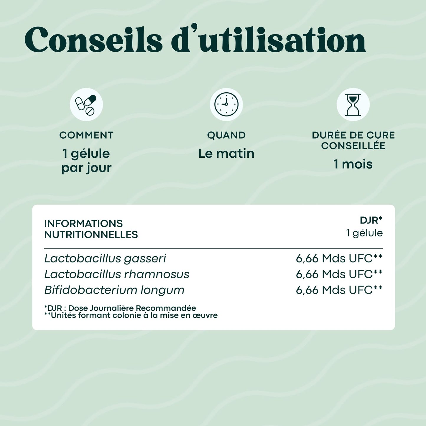Probiotique Flore Intestinale, 20 Milliards UFC/Jour, Probiotiques Lactobacillus Gasseri + Rhamnosus + Bifidobacterium, Équilibre du Microbiote, 30 Gélules Vegan, Fabriqué en France - Medaid International