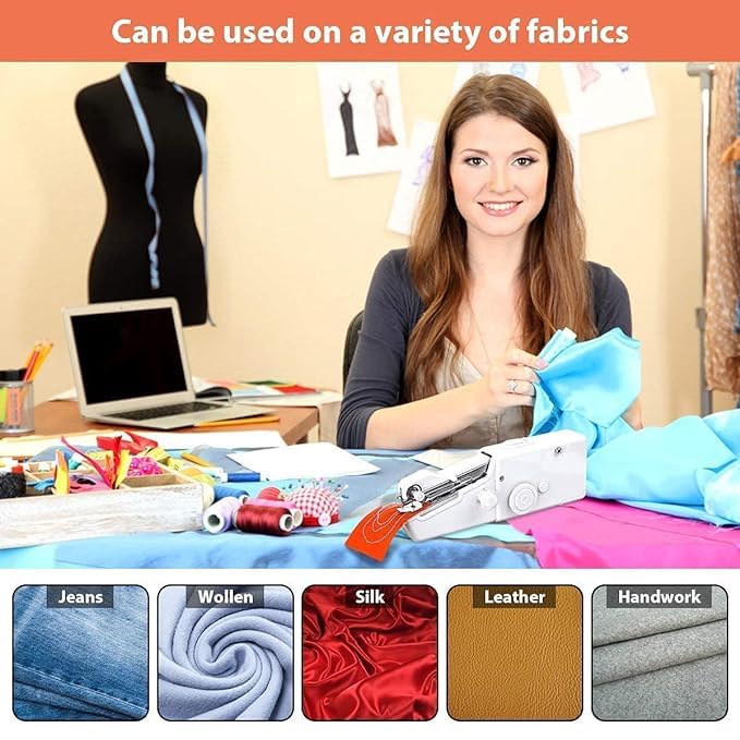 Generic - Portable Mini Handheld Sewing Machine for Quick Fixes & Easy Tailoring