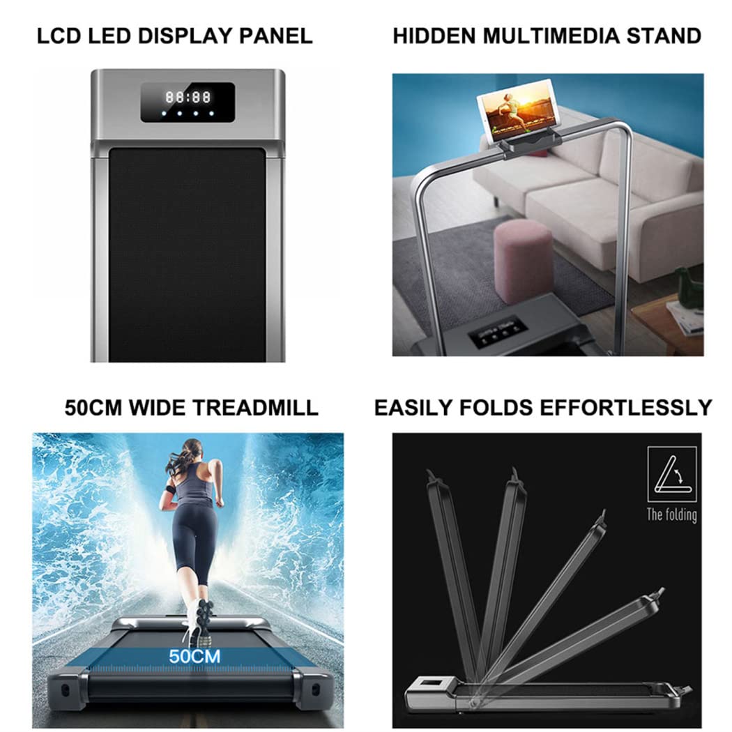 Foldable Treadmill,Smart Walking Running Machine,with Remote Control And LED High Frequency Display,1-6 Km/H Walking Treadmills,for Home/Office Gym - Medaid International
