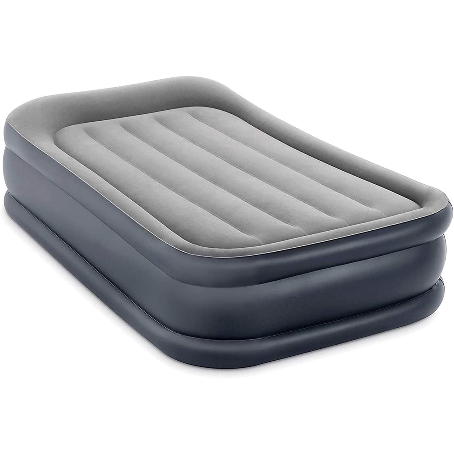 Intex 64131ED Dura-Beam Plus Deluxe Pillow Rest Air Mattress: Fiber-Tech ā Twin Size - Medaid