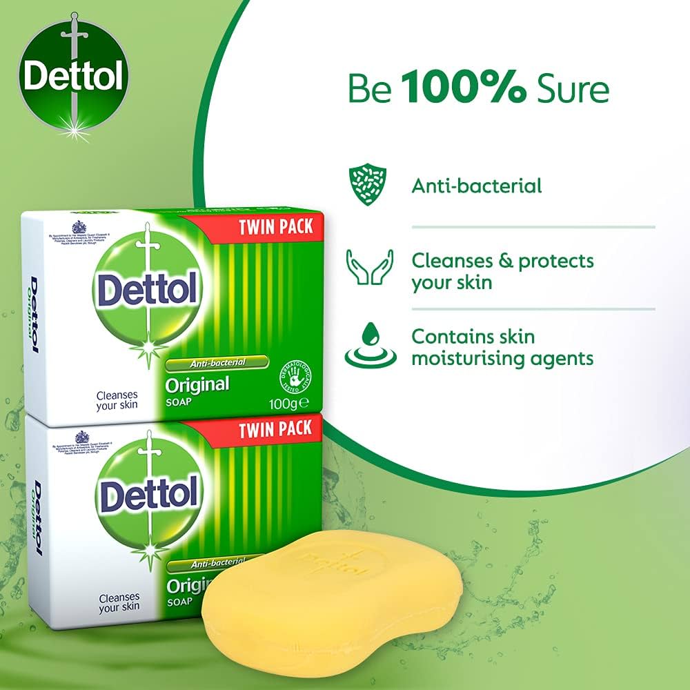 DETTOL ANTIBAC SOAP BAR ORIGINAL TWIN - Medaid - Lebanon
