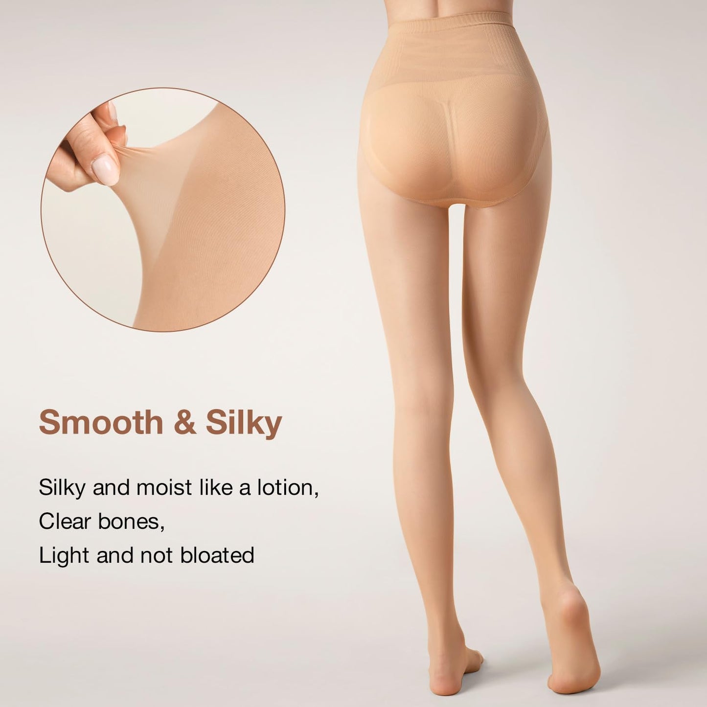 Ms.Myland Semi-opaque Tights, 100D Soft Dacron Regular Women's Sheer Tights Multicolour Pantyhose,1 Pair Pack (monolayer) - Medaid International