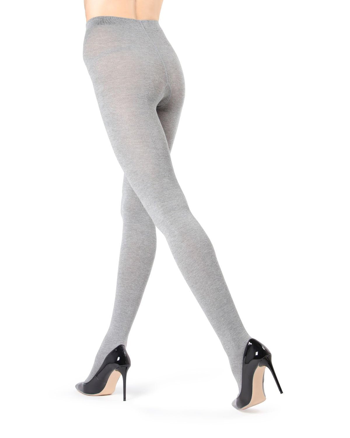 MeMoi - Sweater Flat Knit Tights, Lt Taupe Heather, Medium / Large - Medaid International