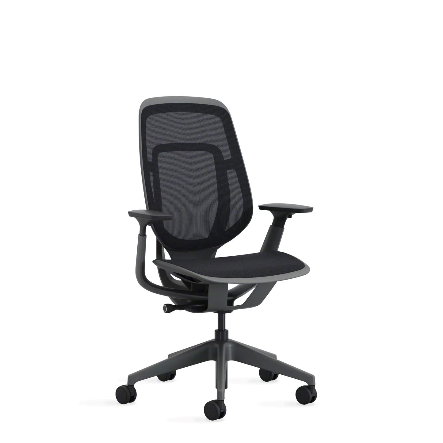 Steelcase Karman Mesh Ergonomic Desk Chair - Adjustable Desk Chair - 4 Points of Adjustability - Lumbar Support - Black Frame & Black Mesh - Medaid International