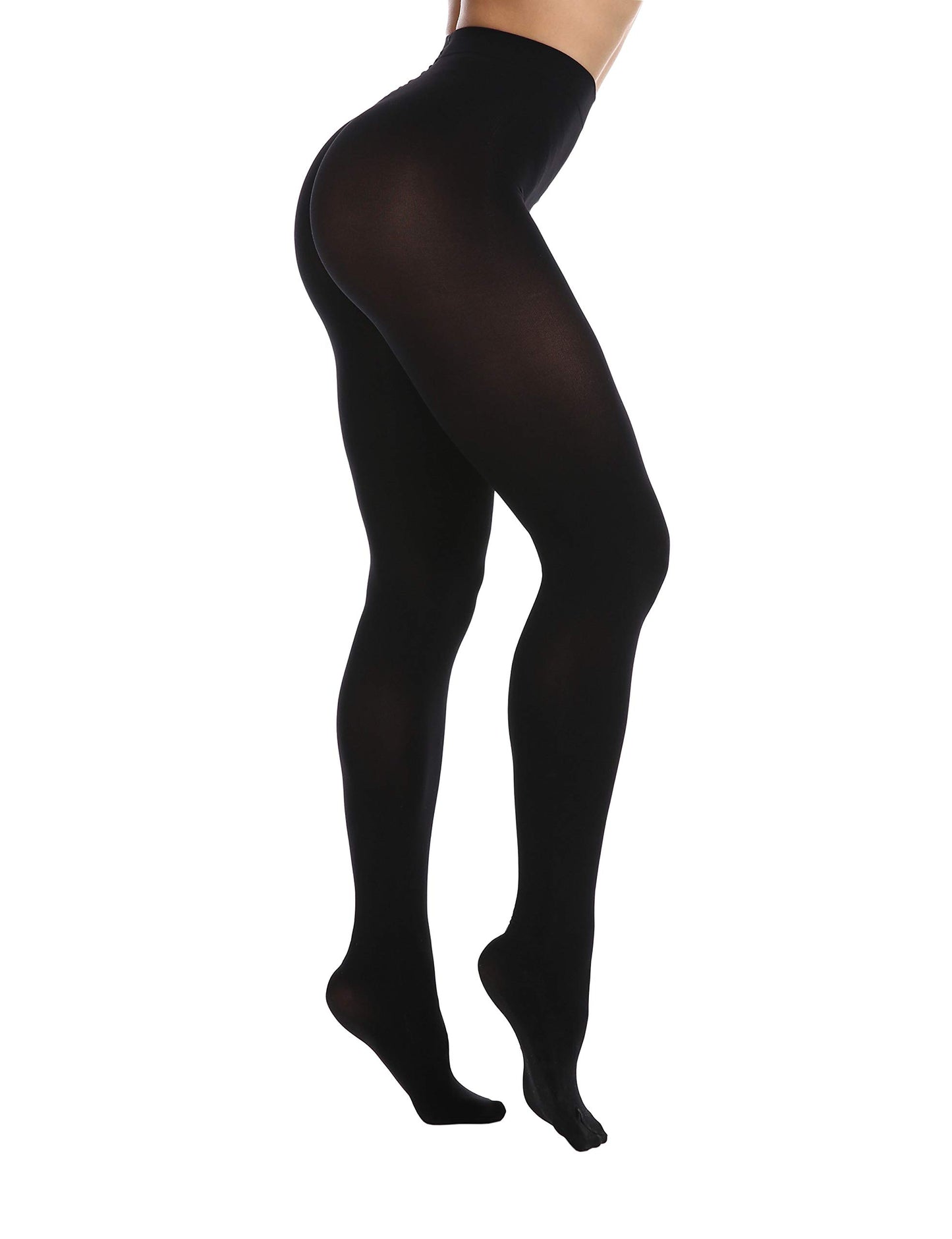 EVERSWE Women's 80 Den Soft Opaque Tights, Women's Tights (S/M, Totally Black) - Medaid International