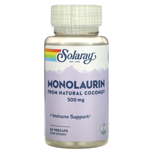Solaray, Monolaurin, 500 mg, 60 VegCaps - Medaid International
