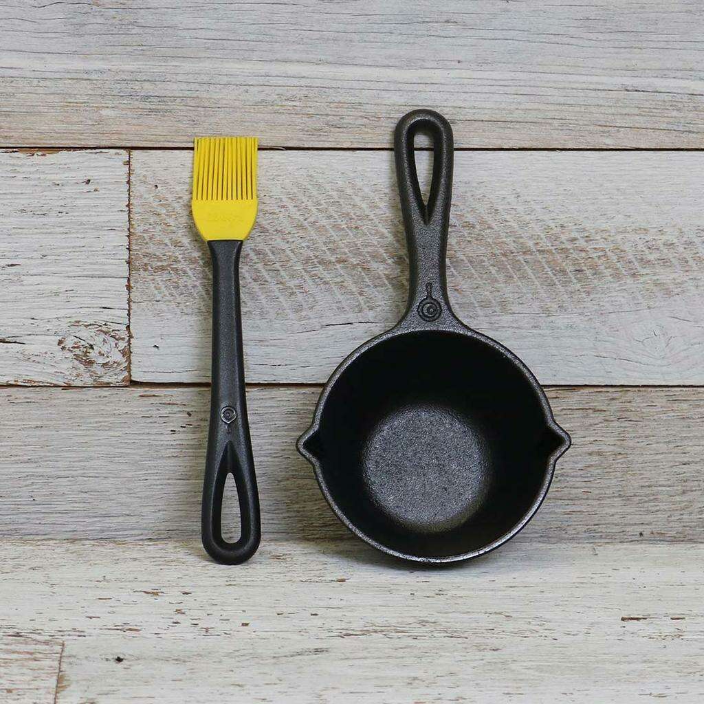 Cast Iron Melting Pot and Silicone Brush - Medaid International