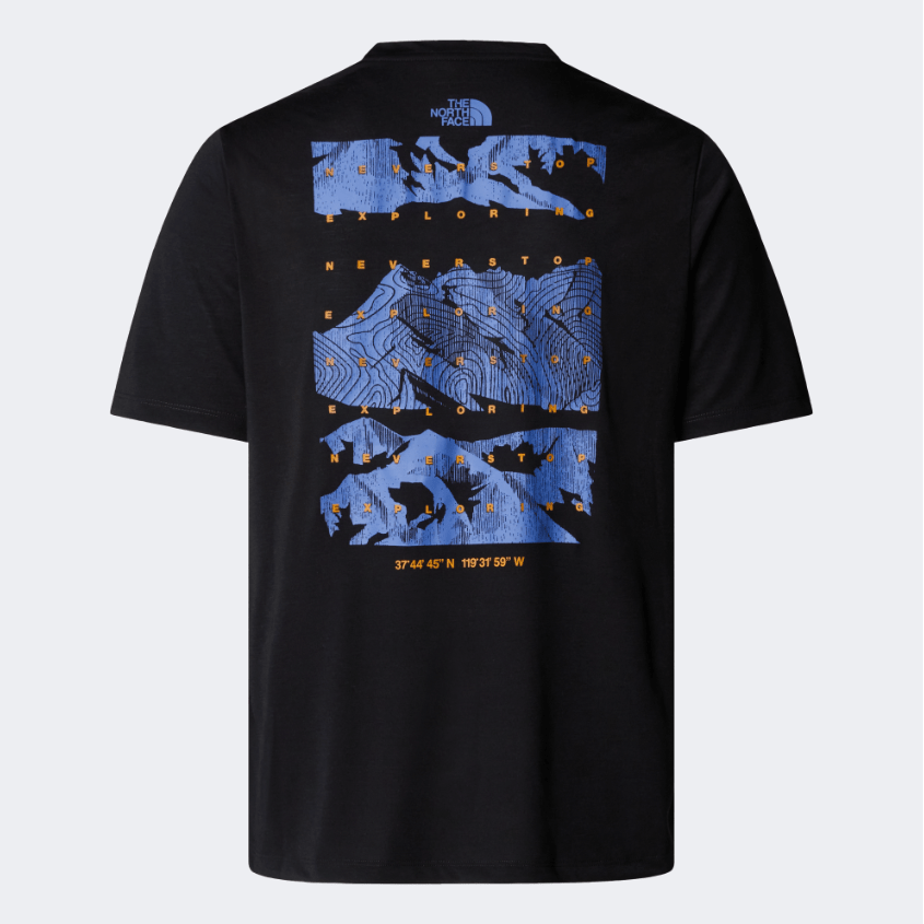 The North Face Foundation Mountains Faces Men Lifestyle T-Shirt Black - Medaid International