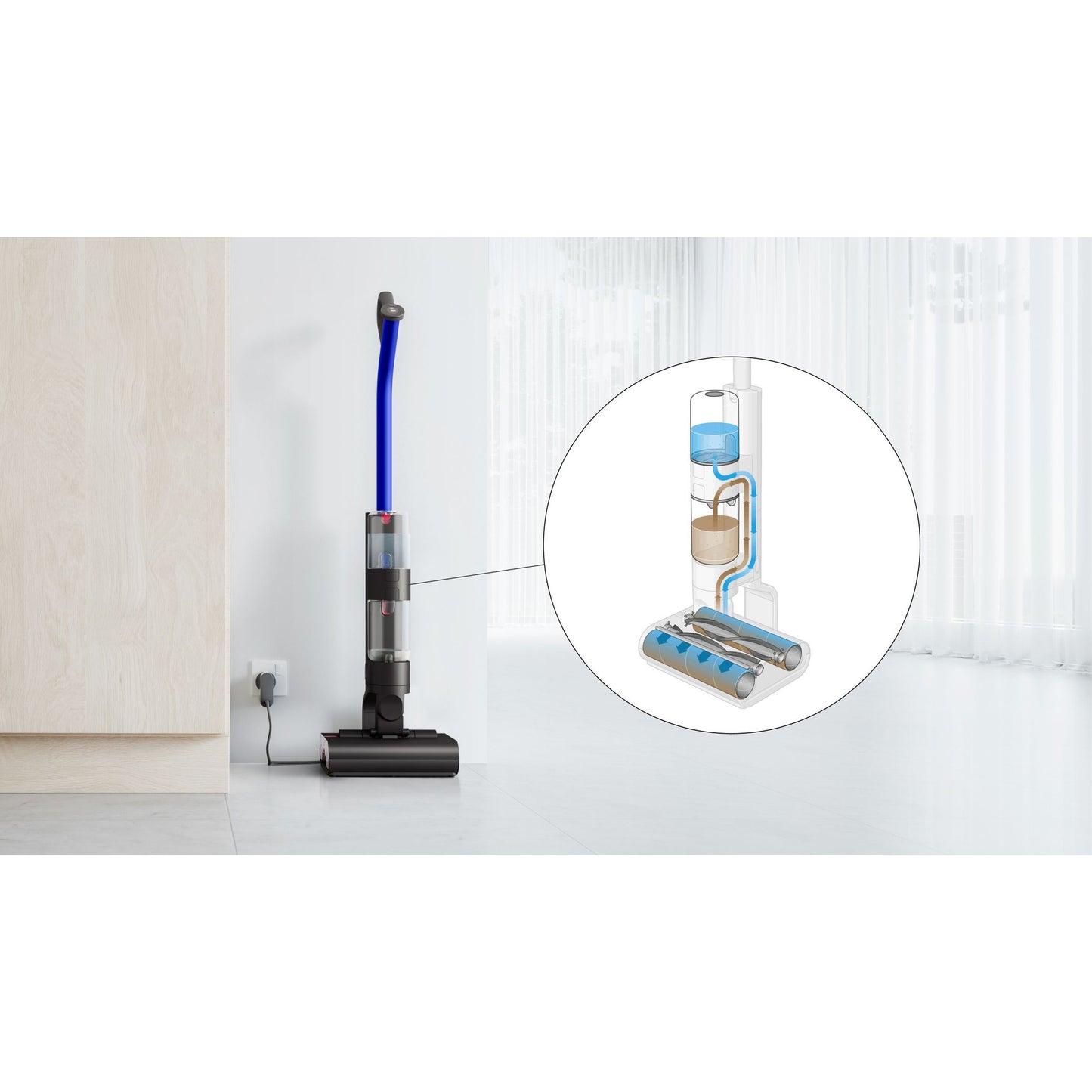 Dyson WashG1™ wet cleaner (Matte Black/Ultra Blue) - Medaid International