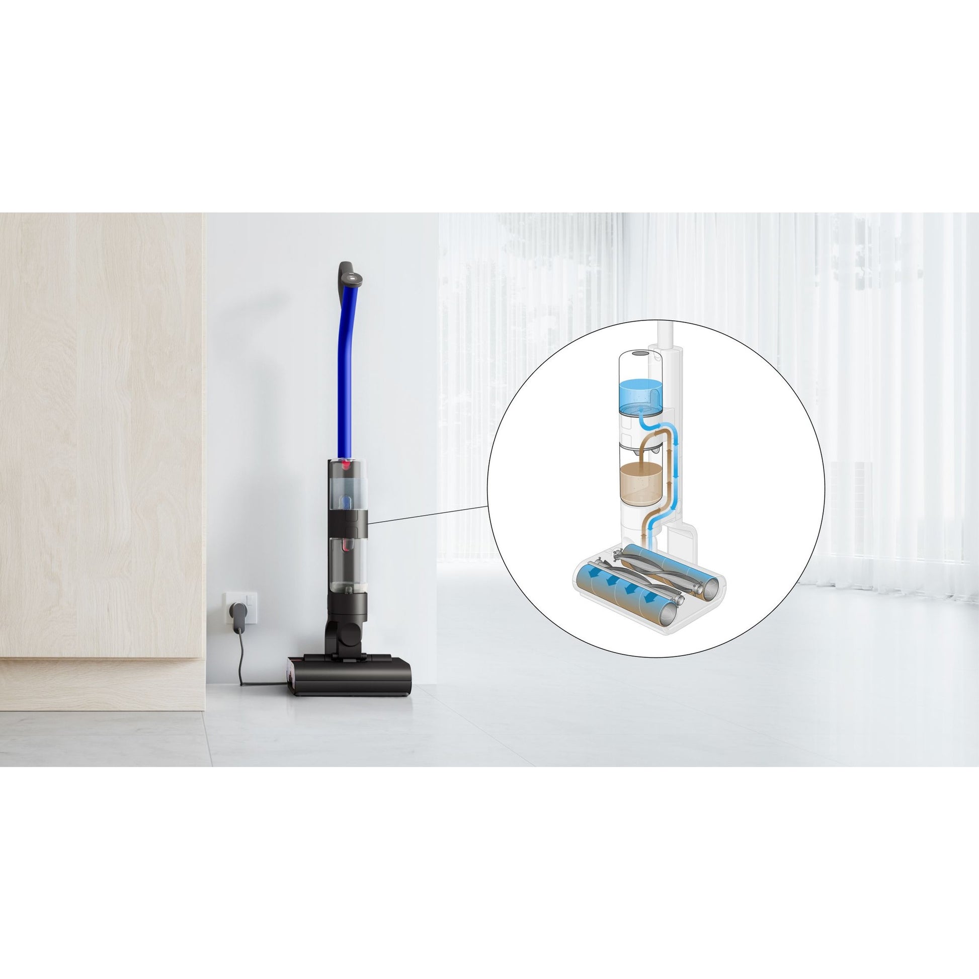 Dyson WashG1™ wet cleaner (Matte Black/Ultra Blue) - Medaid International