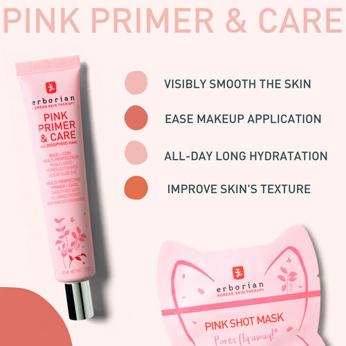 Erborian - Pink Primer & Care — pore-blurring primer - Medaid International