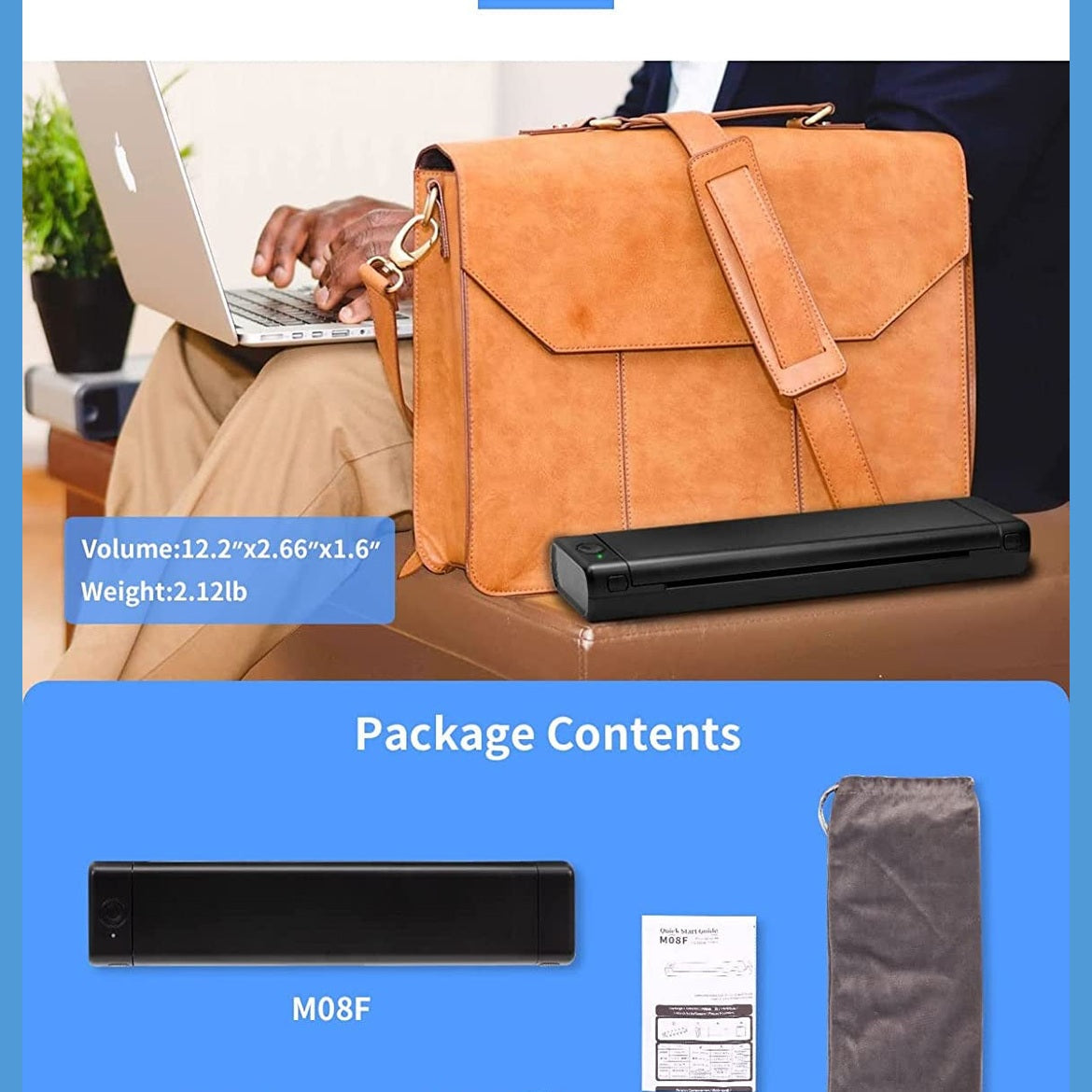 Portable Wireless Printer - Phomemo M08F