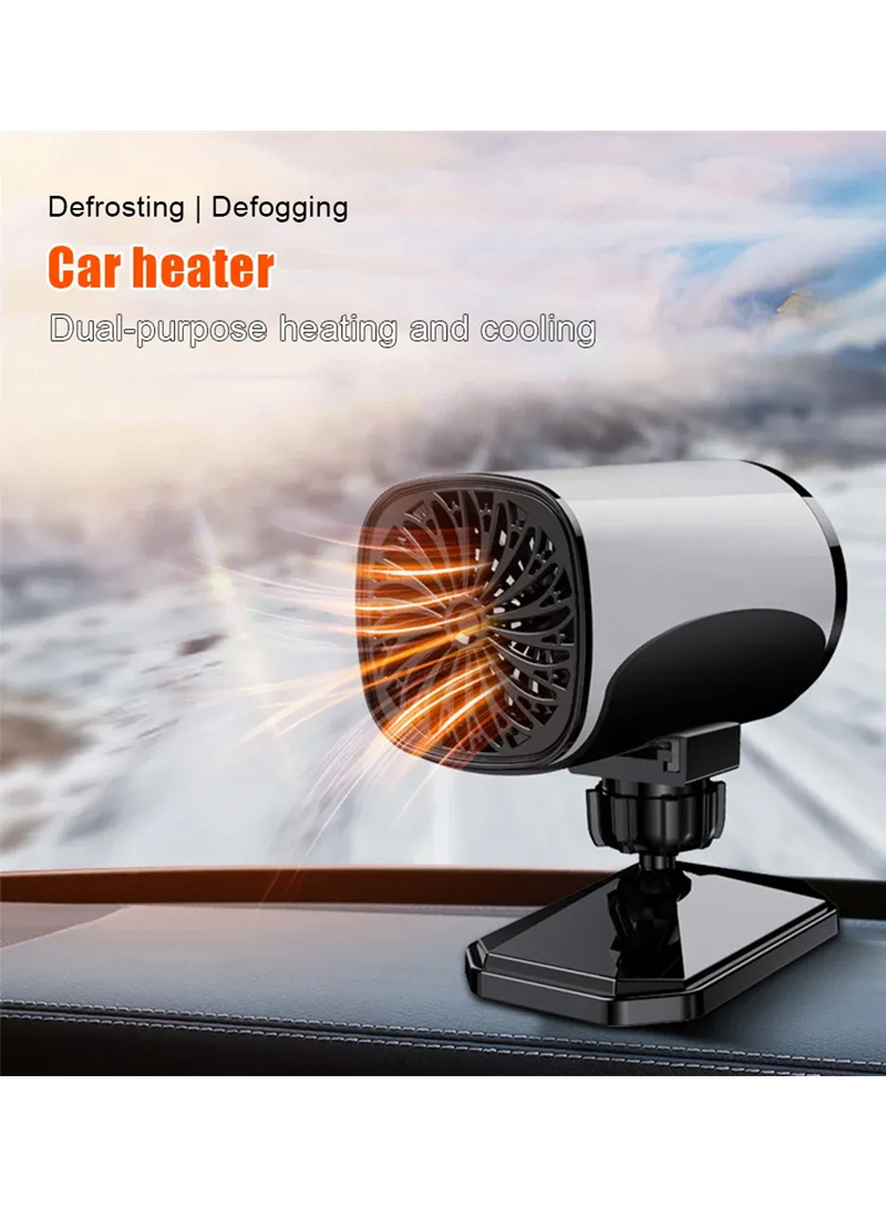 12V 150W Universal Portable Electronic Car Heater Fan 360° Rotatable Car Windshield Defogger - Medaid International