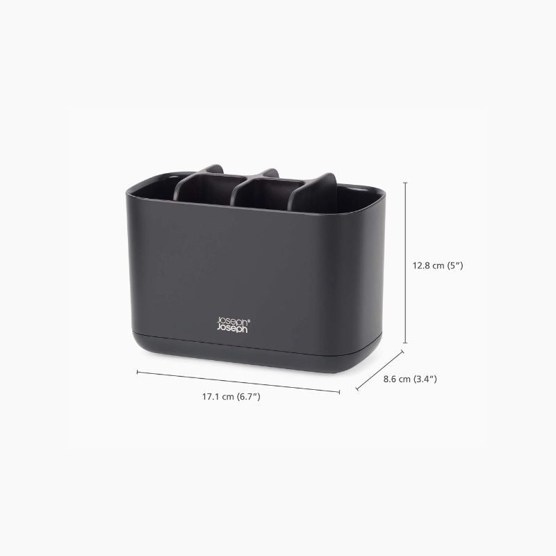 Joseph Joseph EasyStore™ Large Matt Black Toothbrush Holder - Medaid International