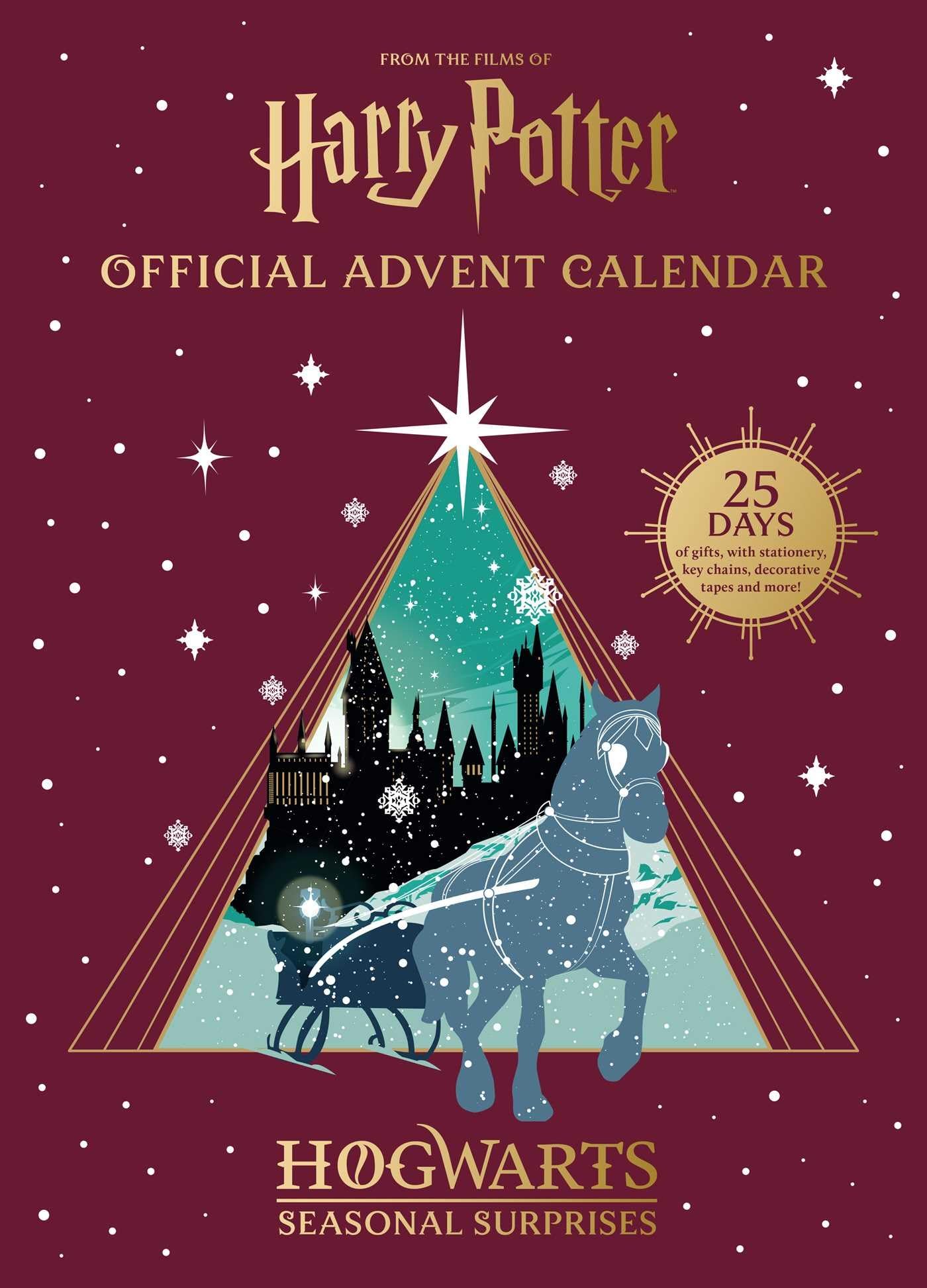 Harry Potter Official Advent Calendar Hogwarts Seasonal Surprises: 25 Days of Gifts, with Stationery, Key Chains, Washi Tapes and More! - Medaid International