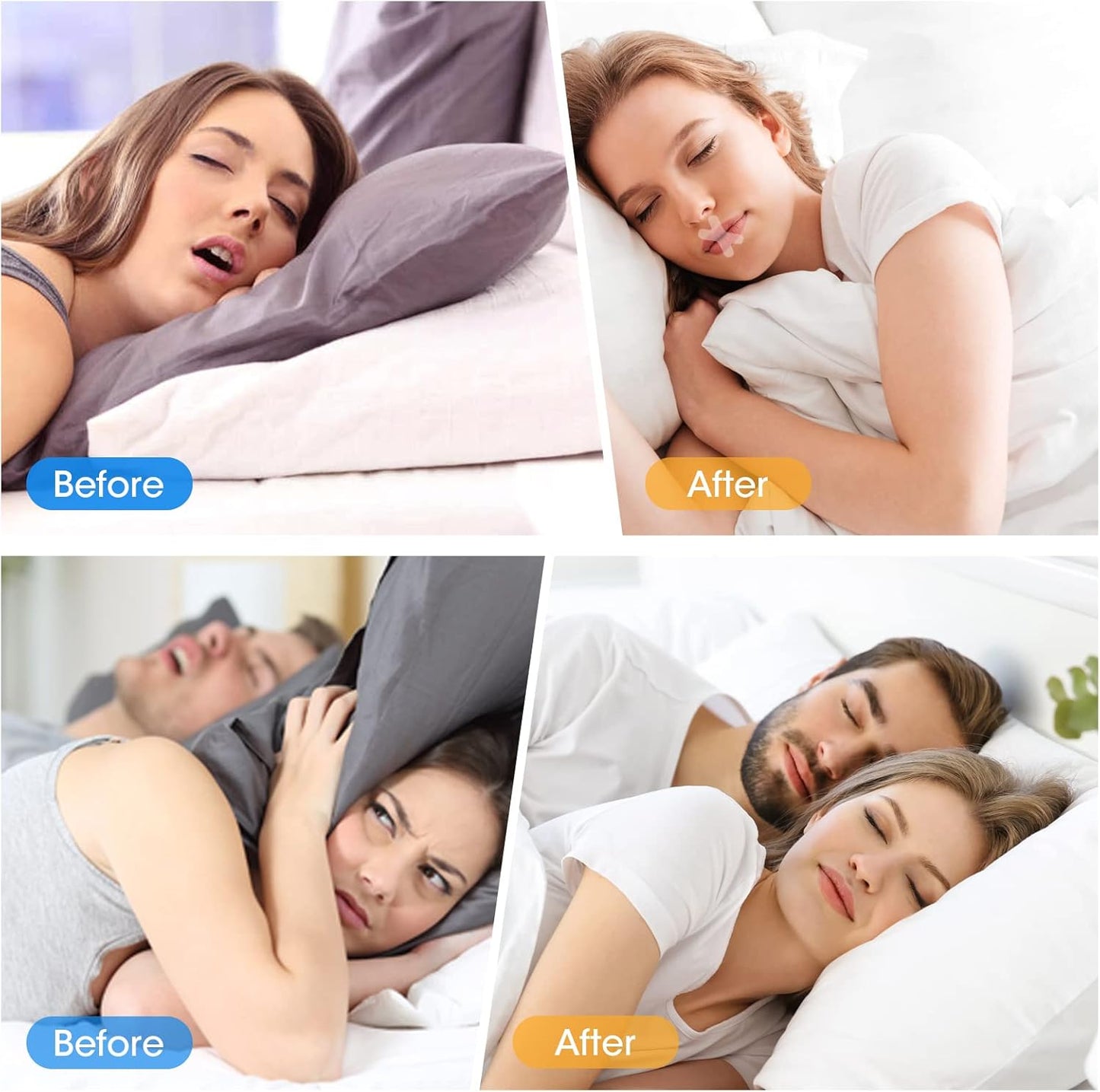 MQUPIN MQ Sleep Strips 90 Pcs For Adult Mouth Tape For Sleeping, Anti-Suffocation Design For Better Nose Breathing,For Snoring Relief And Sleeping Quality Improvement - Medaid International
